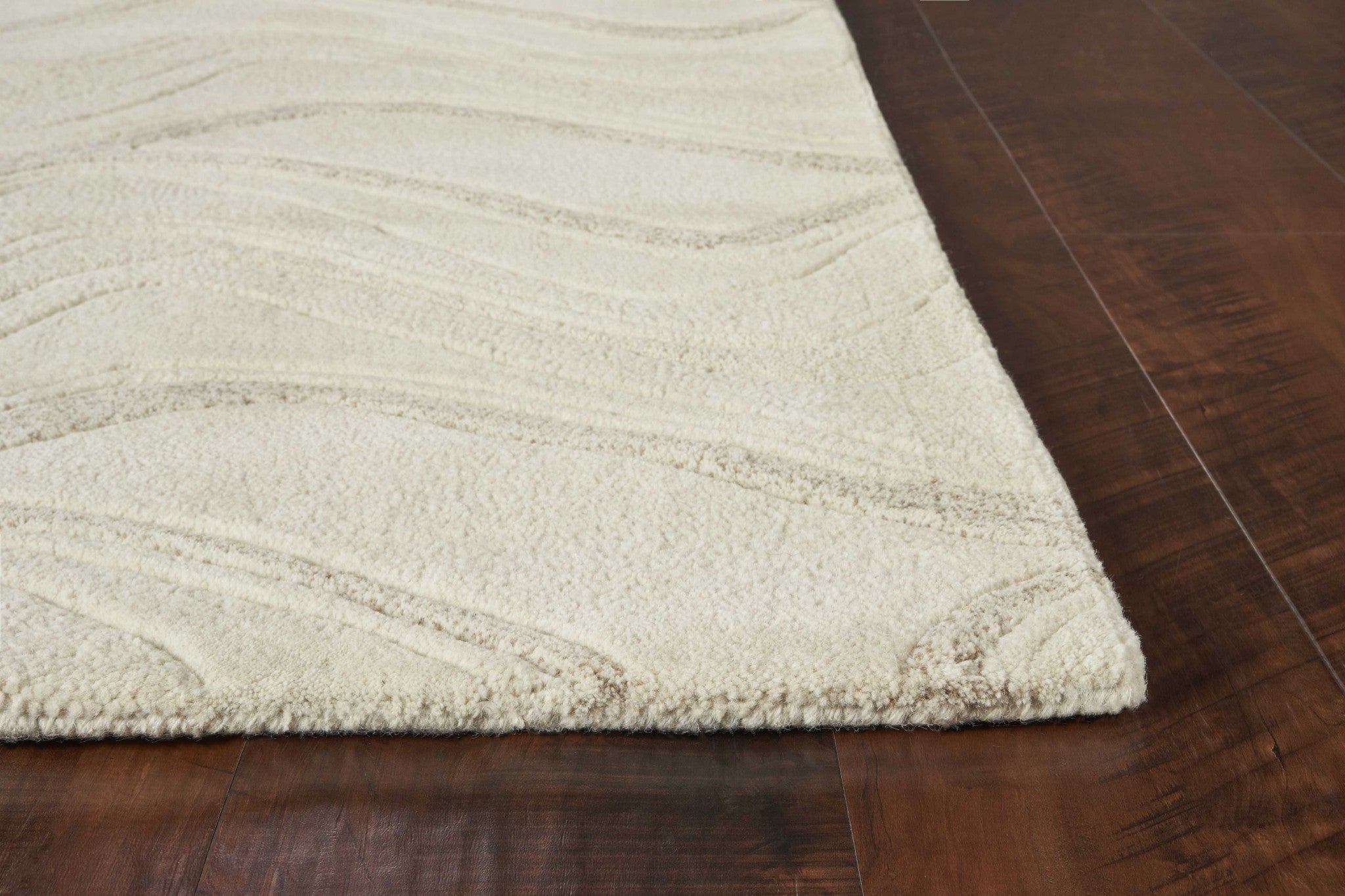 8' x 10' 6" Wool Ivory  Area Rug