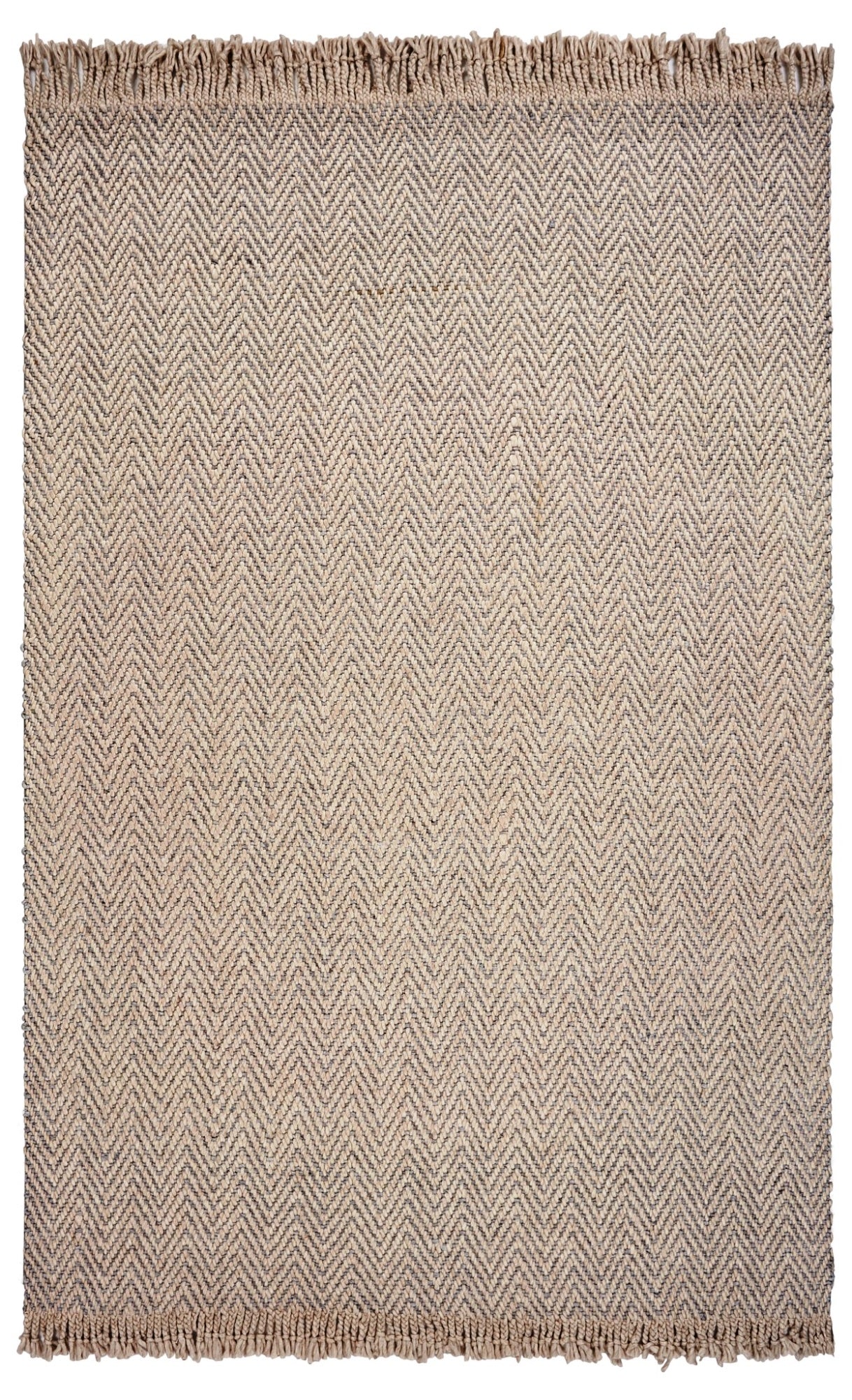 8 x 11  Wool Oatmeal Area Rug
