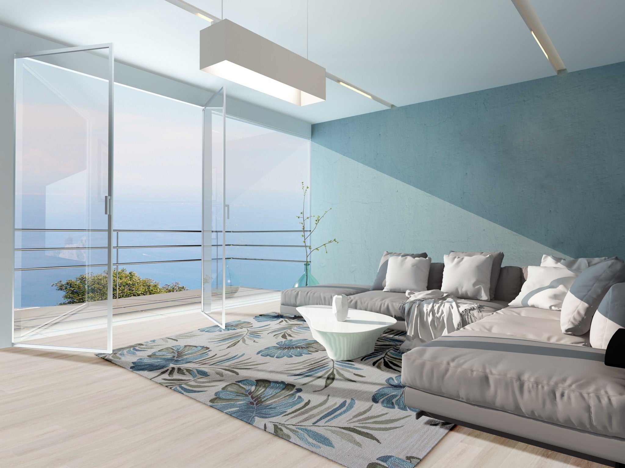 8' x 10' 6" Polyester Ivory  Area Rug