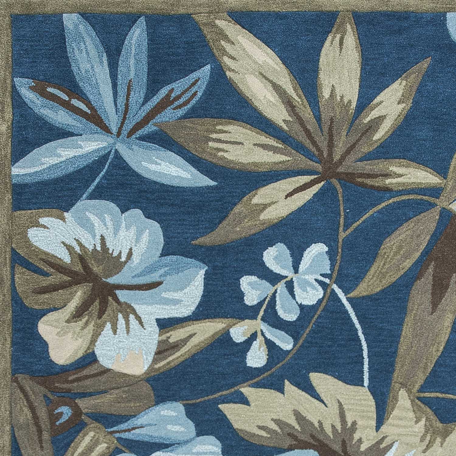 8' x 10' 6" Polyester Ocean Area Rug