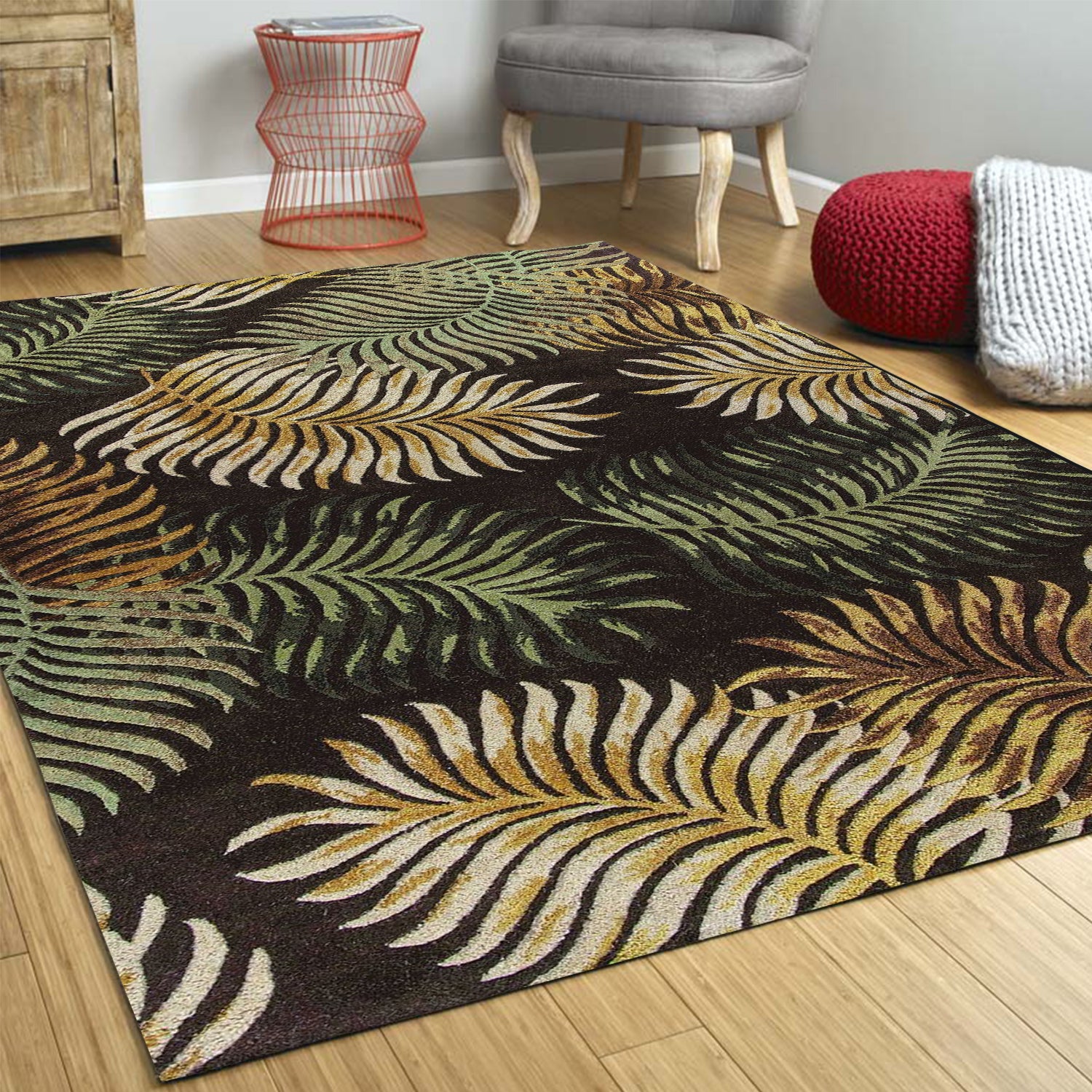 8' x 10' 6" Wool Espresso Area Rug