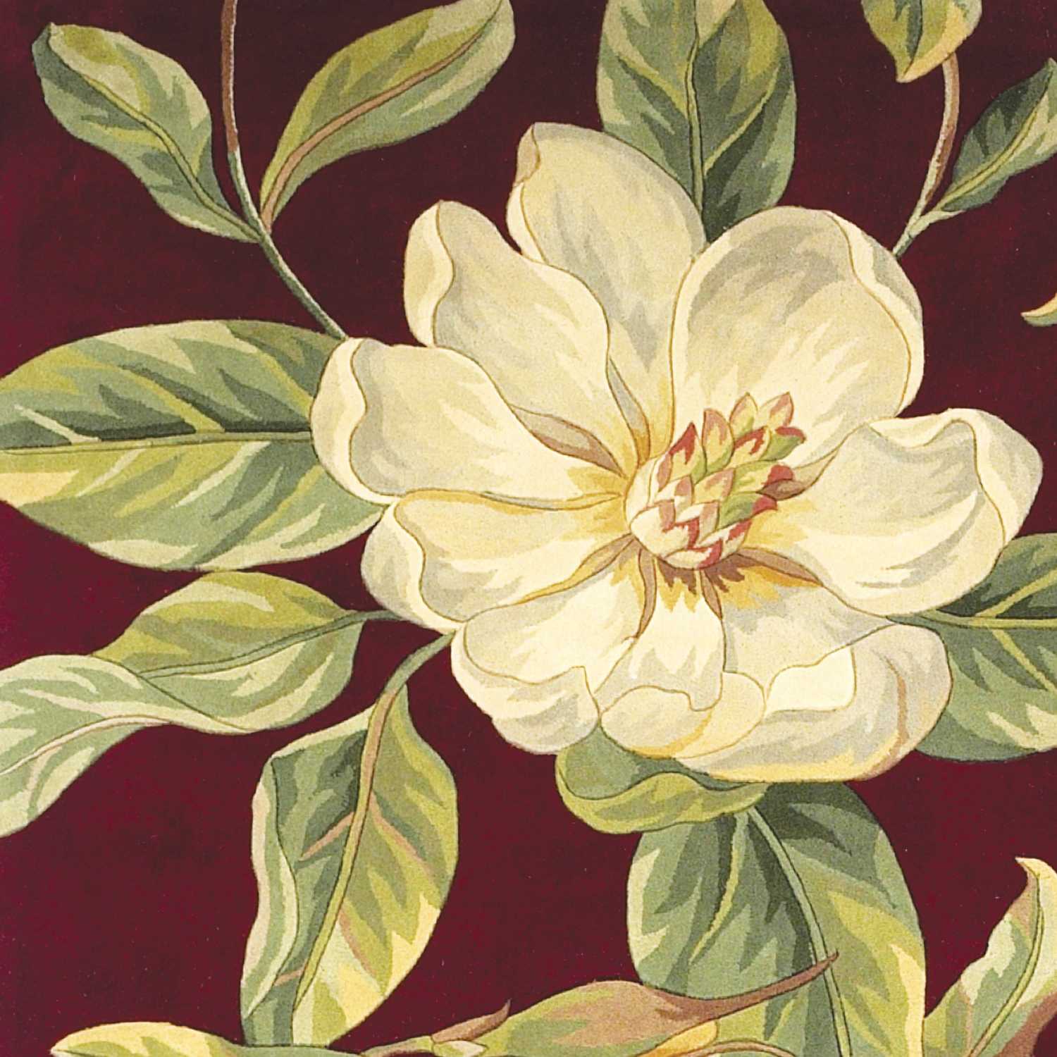 7' x 10'  Wool Red Area Rug