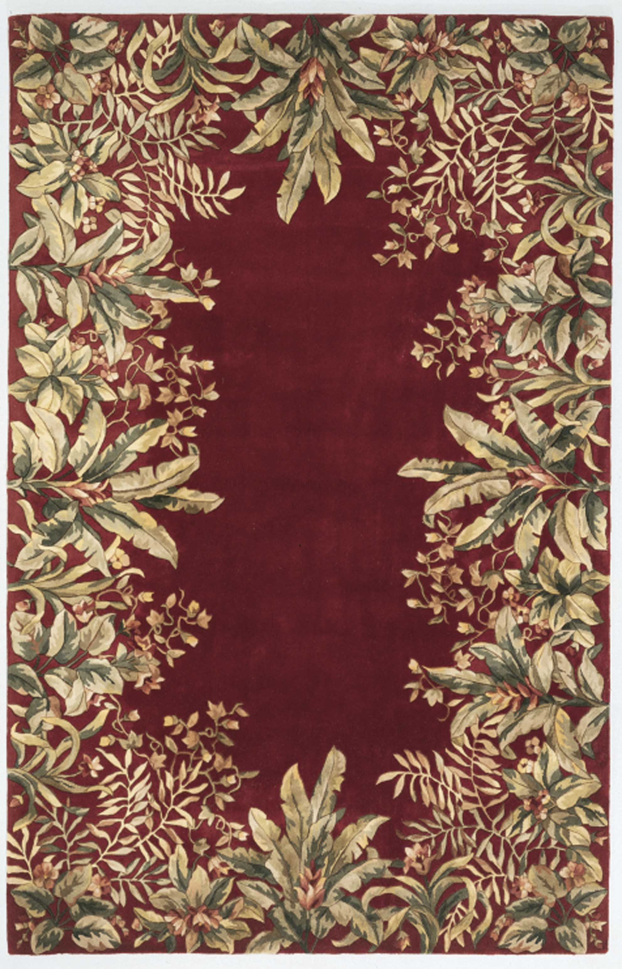 8' x 11'  Wool Ruby Area Rug