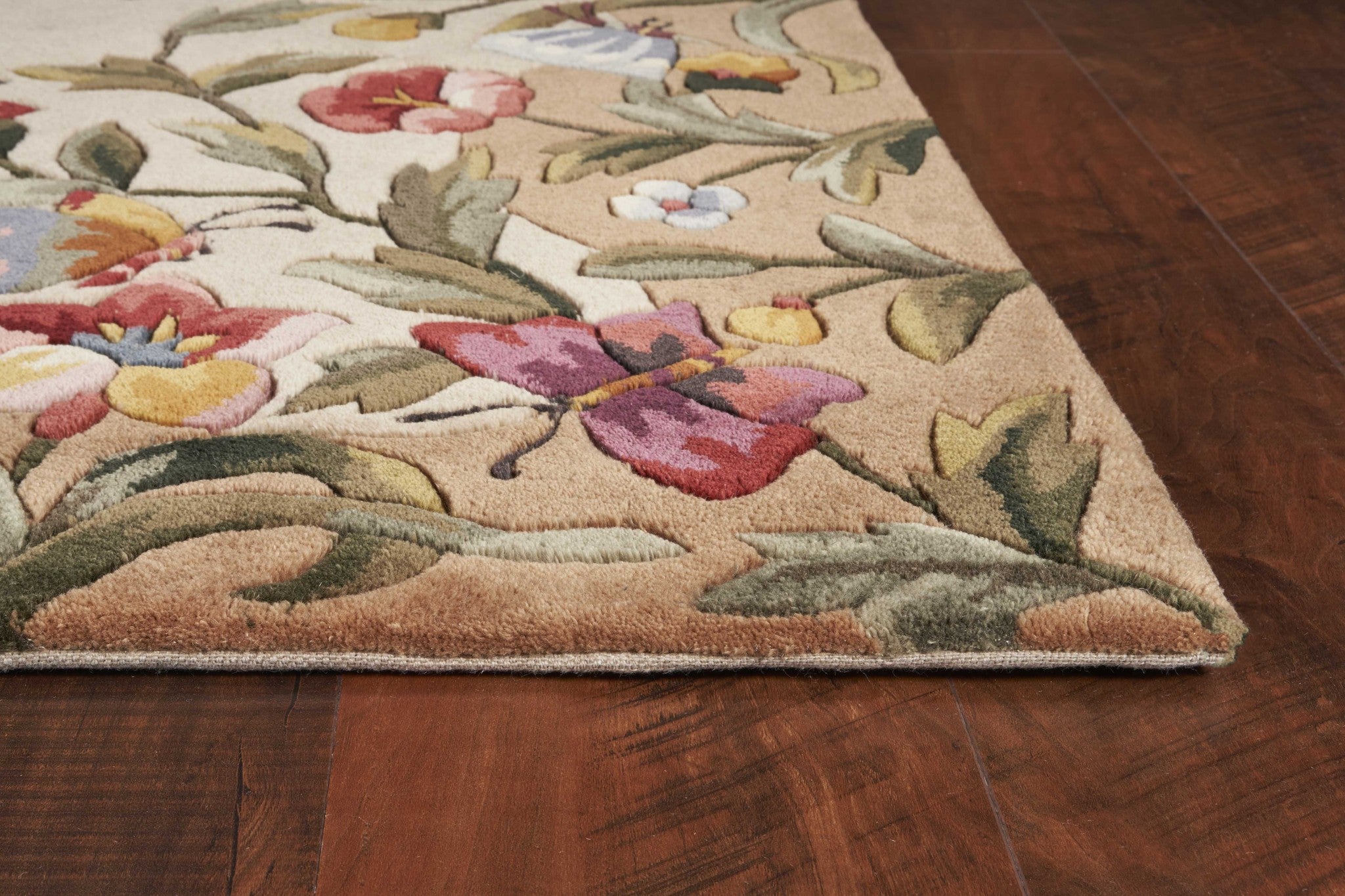8' x 11'  Wool Antique Beige Area Rug
