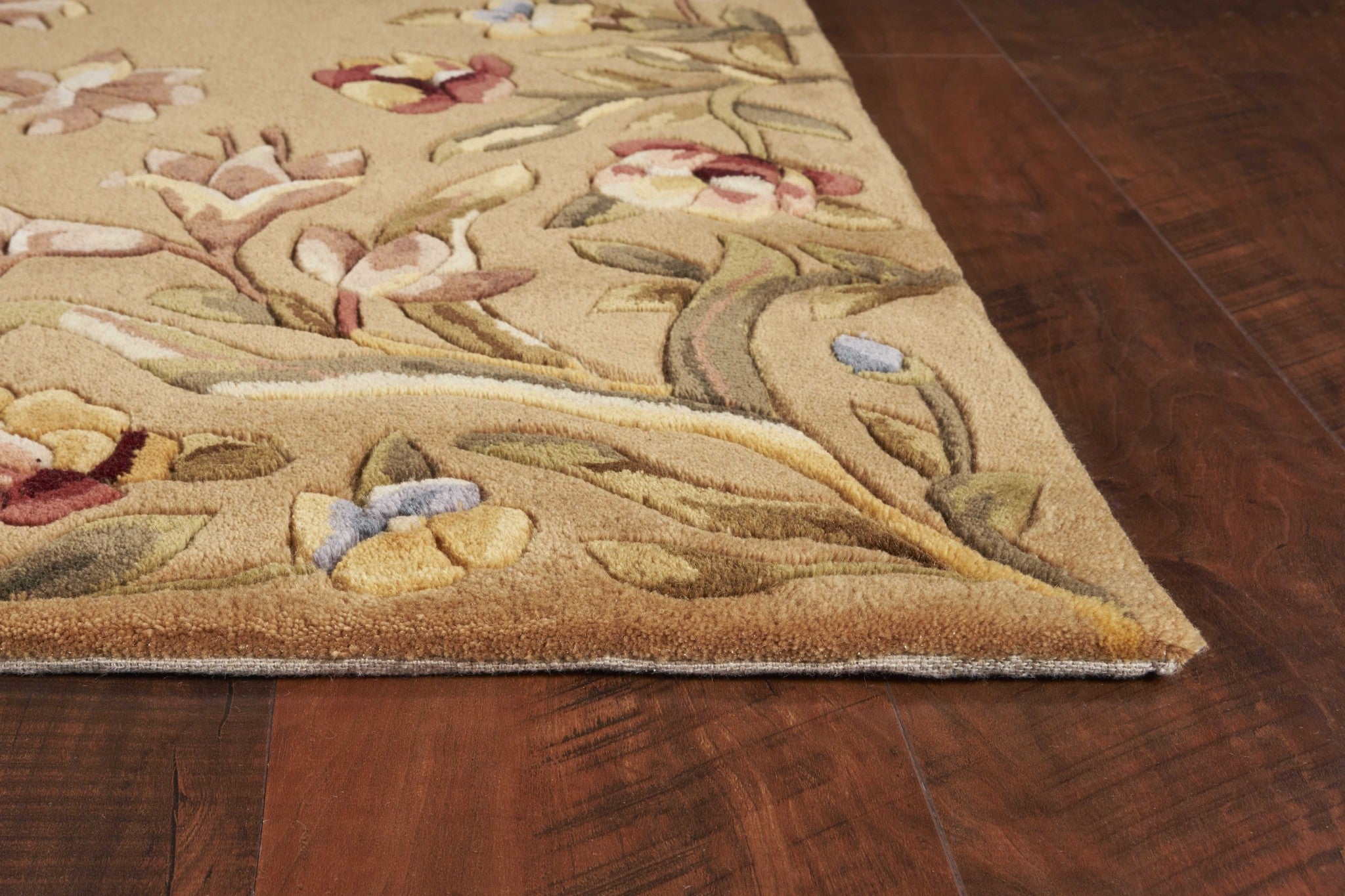 8' x 11'  Wool Gold Area Rug