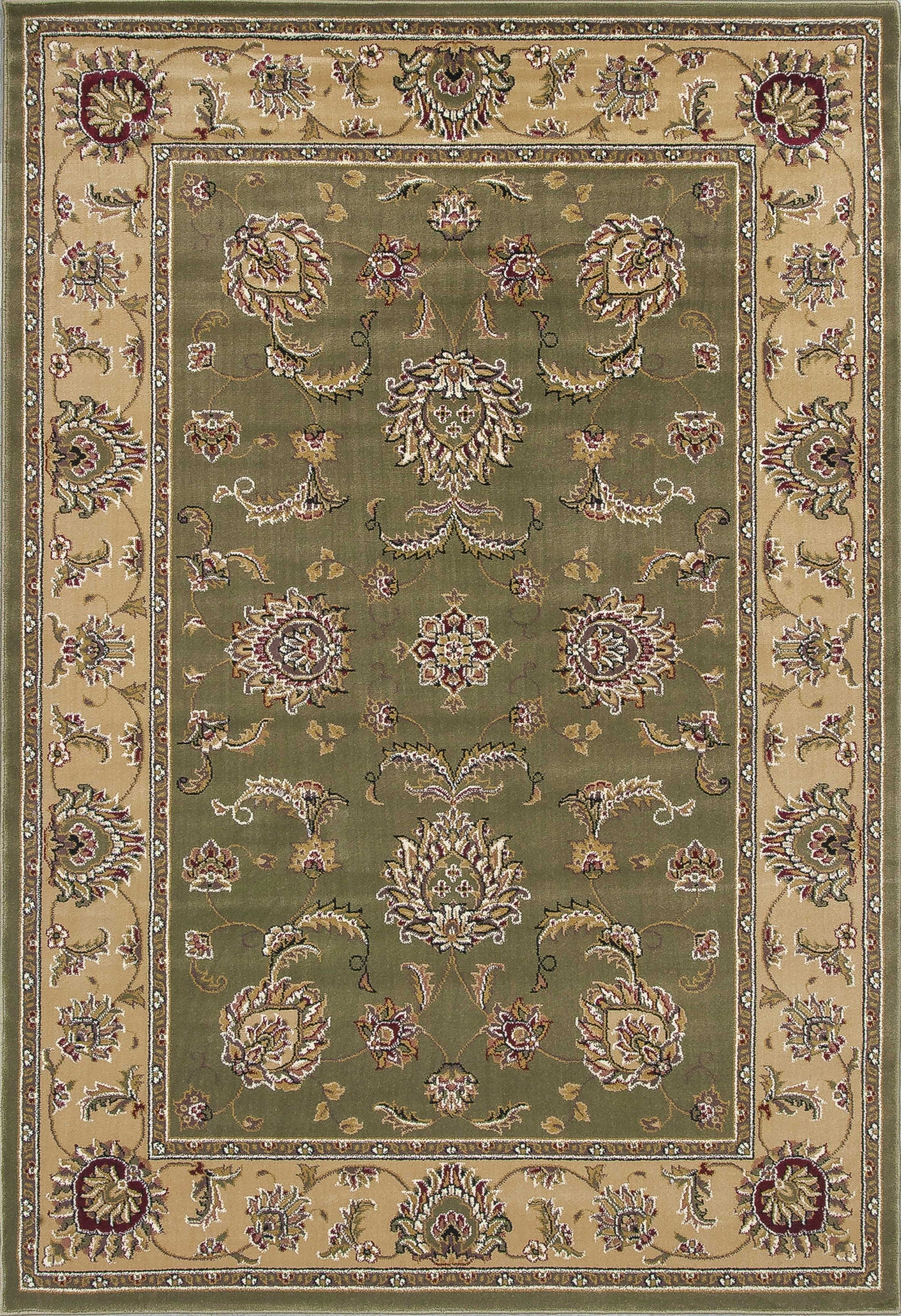9' x 13'  Polypropylene Sage or  Beige Area Rug