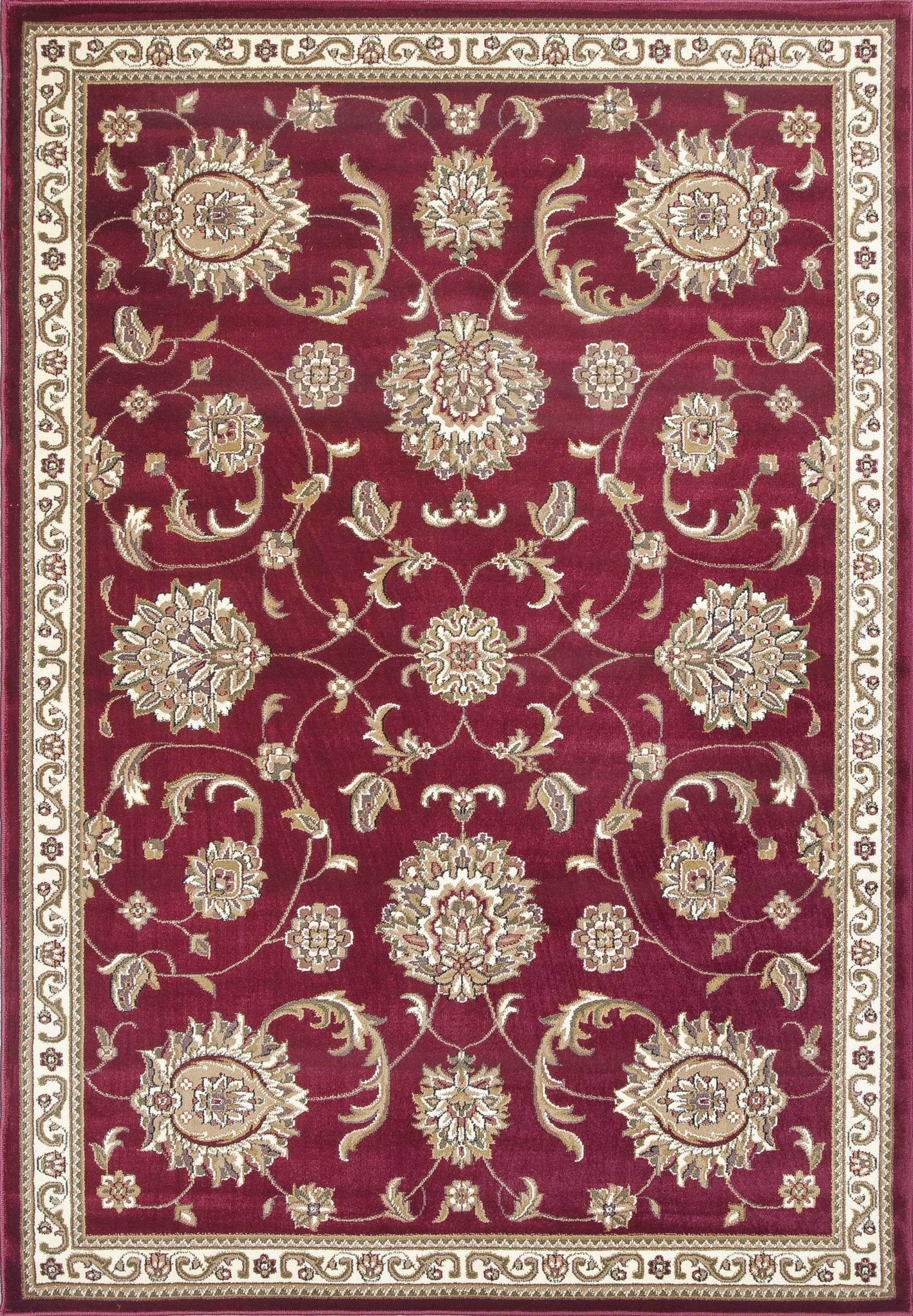9' x 13'  Polypropylene Red Area Rug