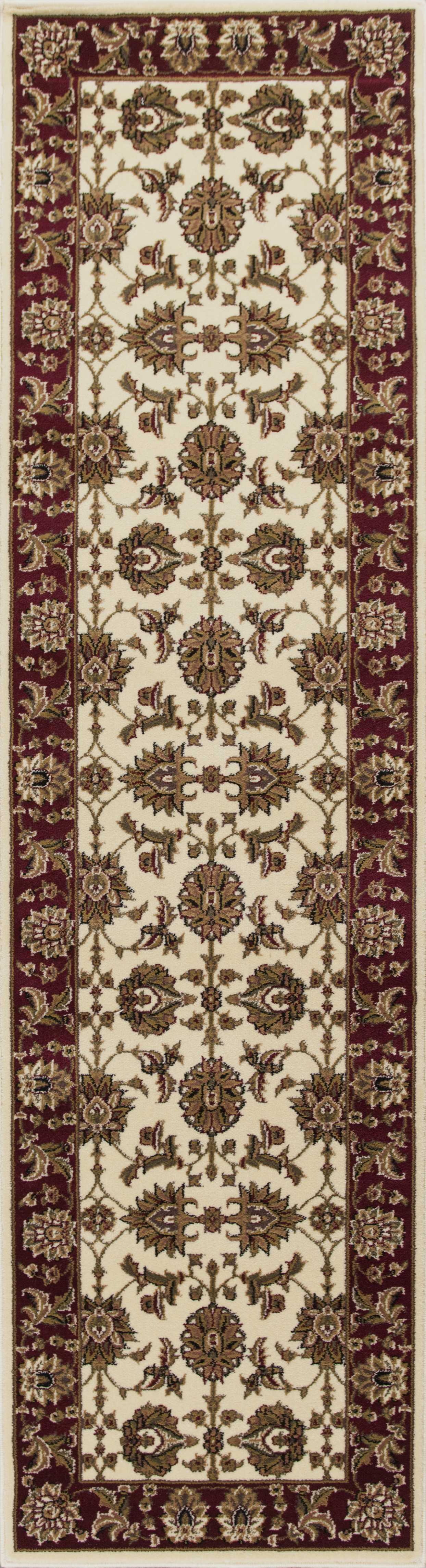 9' x 13'  Polypropylene Ivory or Red Area Rug