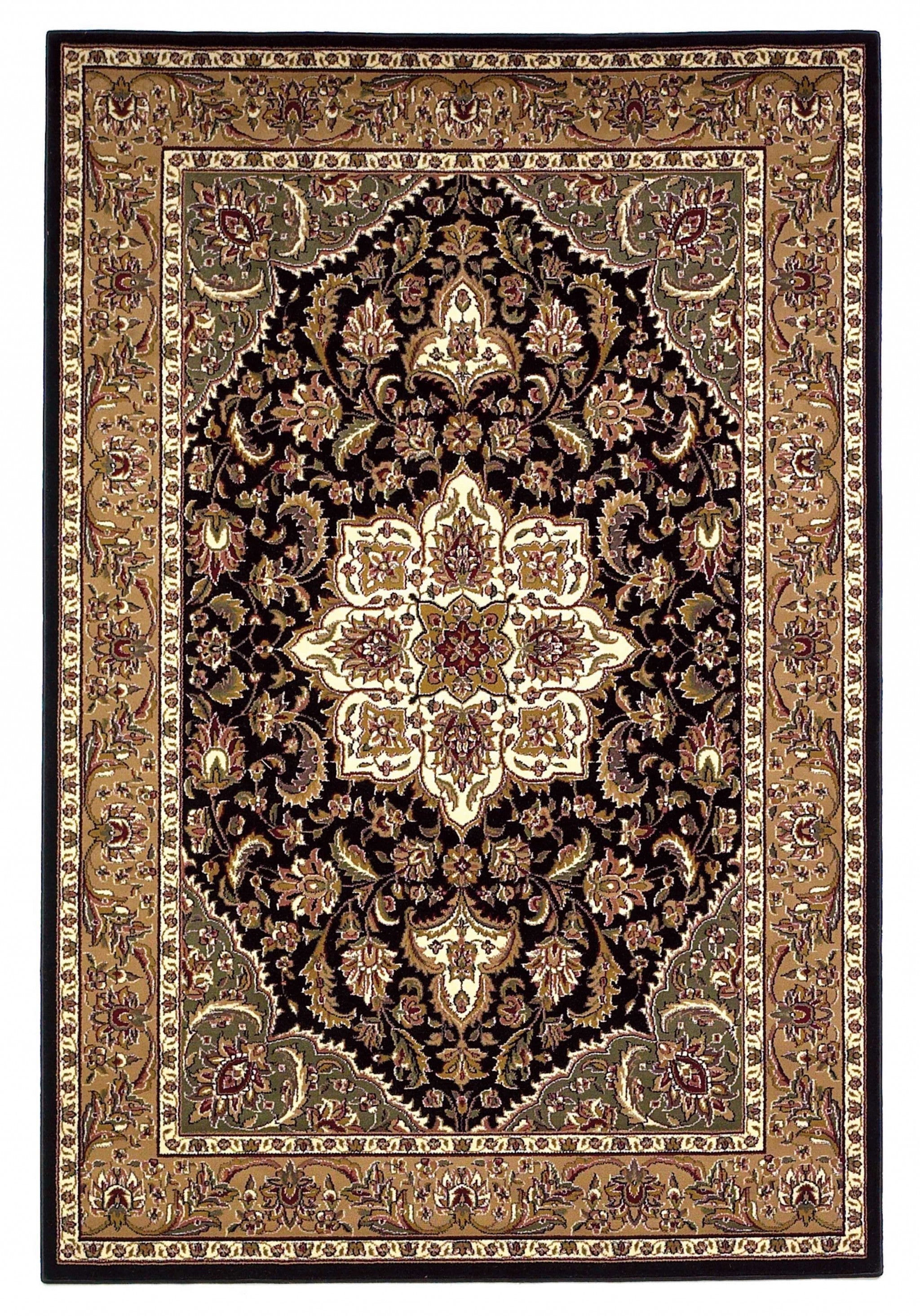9' x 13'  Polypropylene Black or  Beige Area Rug
