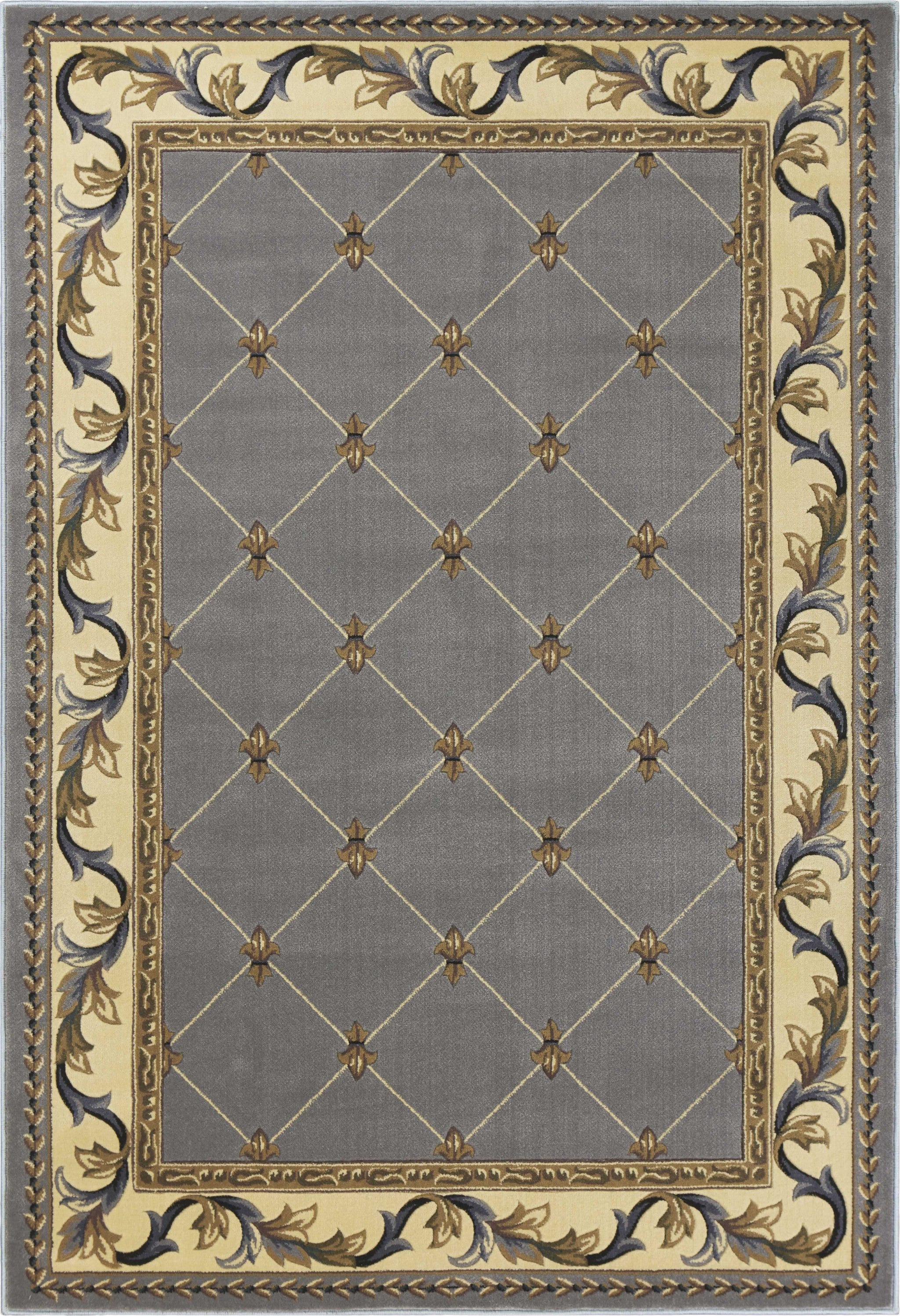 9' x 13'  Polypropylene Slate Blue Area Rug
