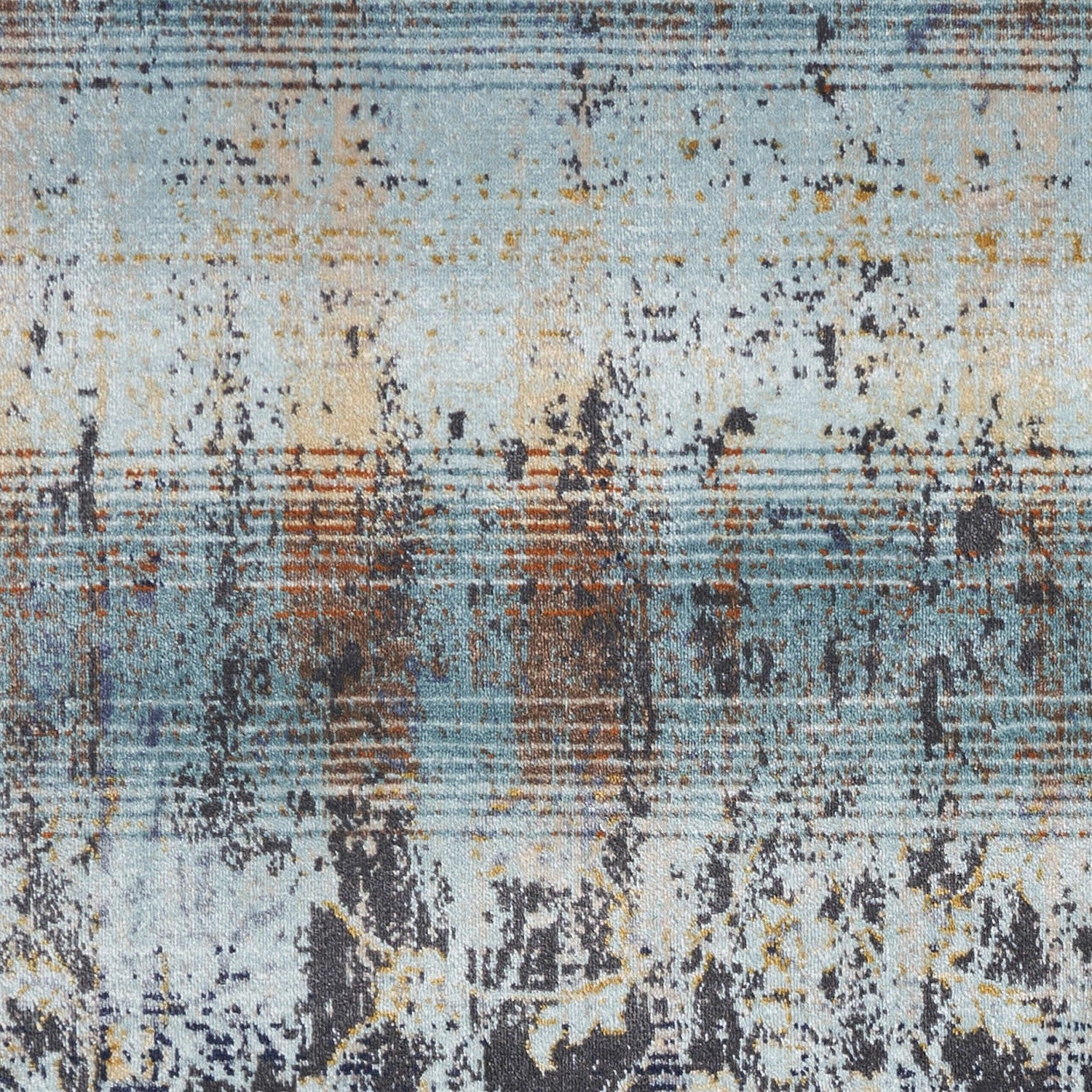 9' x 13'  Polypropylene Turquoise Area Rug