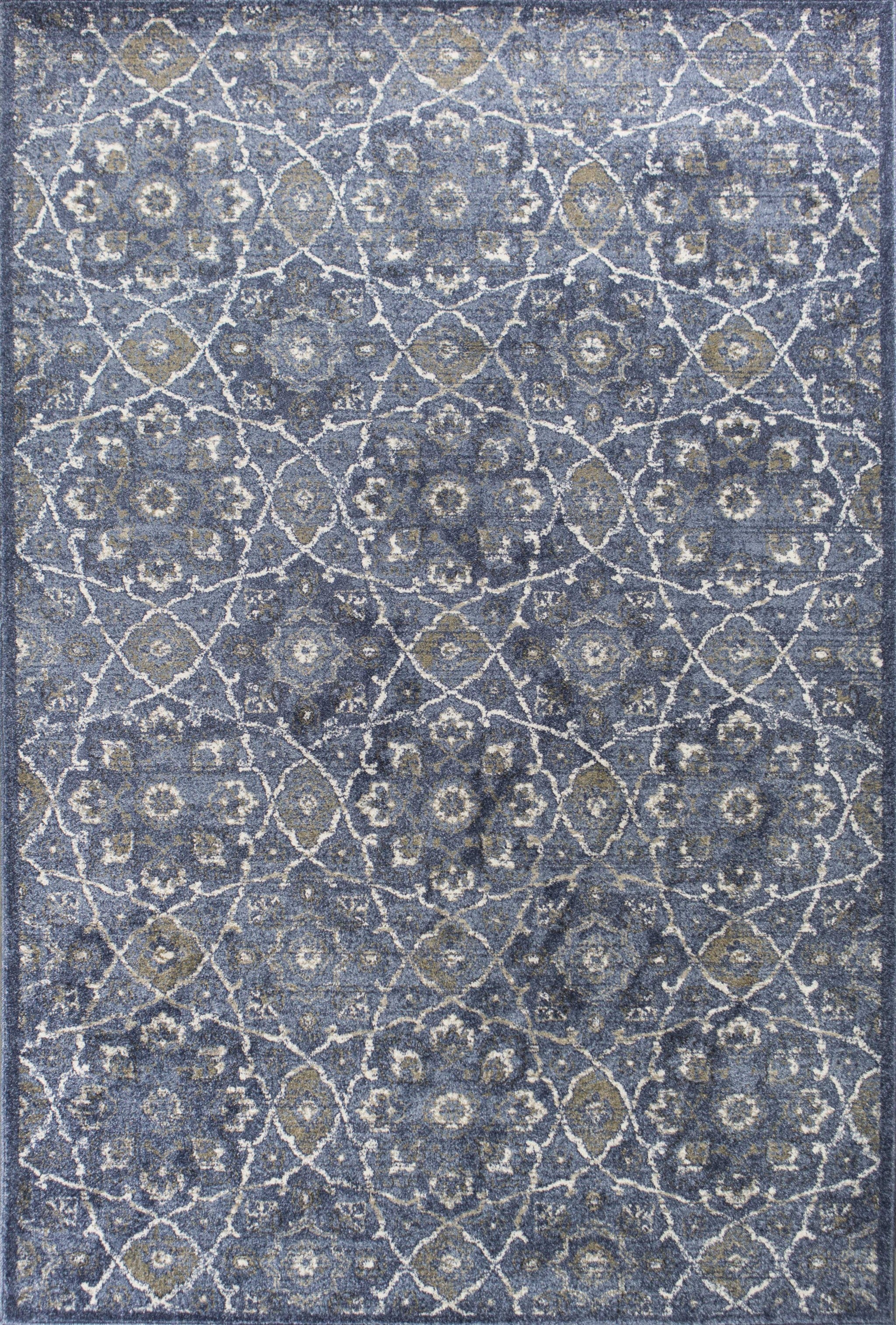 9 x 13 Polypropylene Denim Area Rug