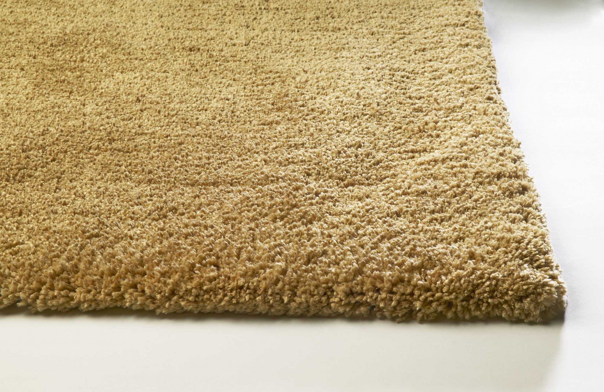 9' x 13' Polyester Gold Area Rug