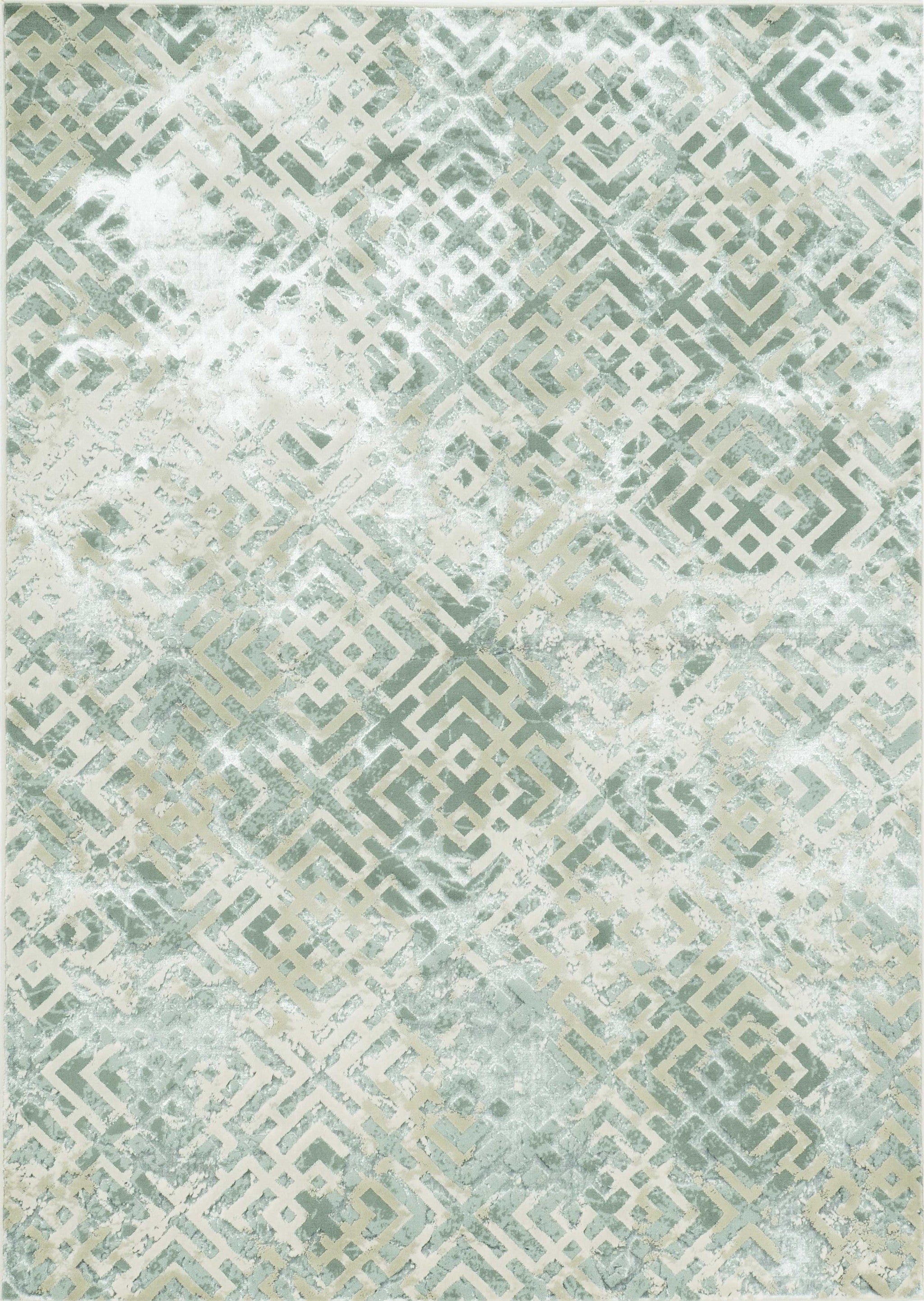 9' x 13'  Polyester Sand Silver Area Rug