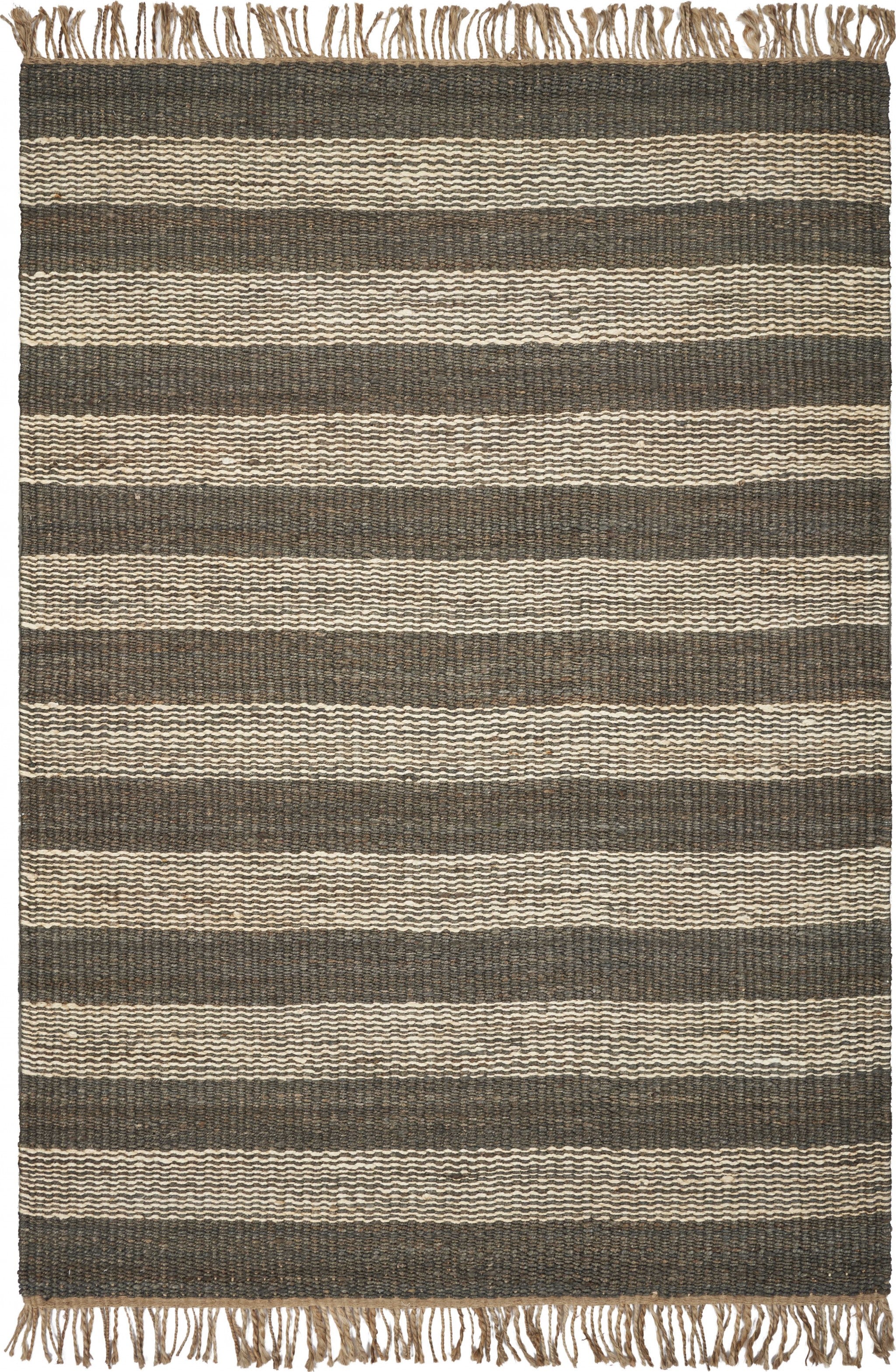3 x 5 Jute Slate or  Ivory  Area Rug