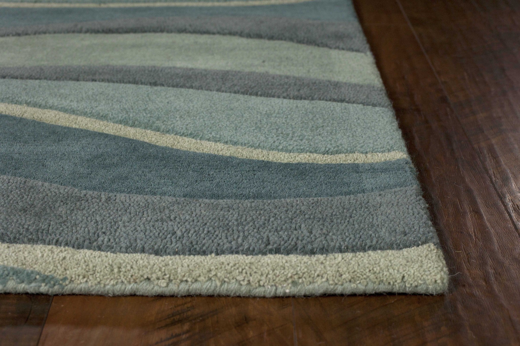 3' x 5' Wool Ocean Area Rug