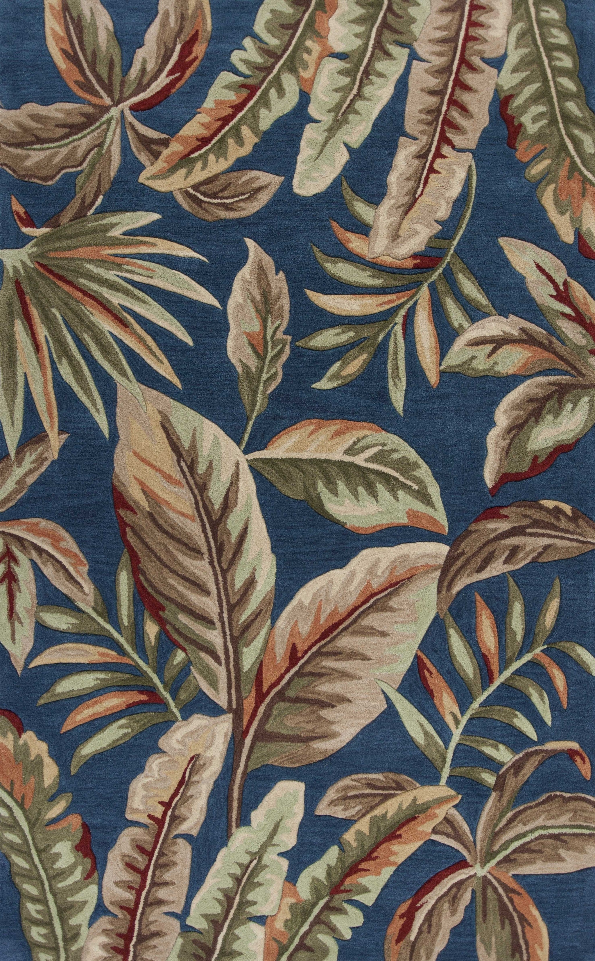 3' x 5' Polyester Ink Blue Area Rug