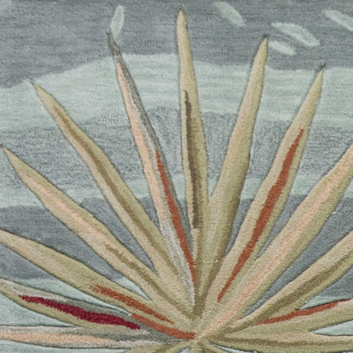 3' x 5' Polyester Seafoam Area Rug