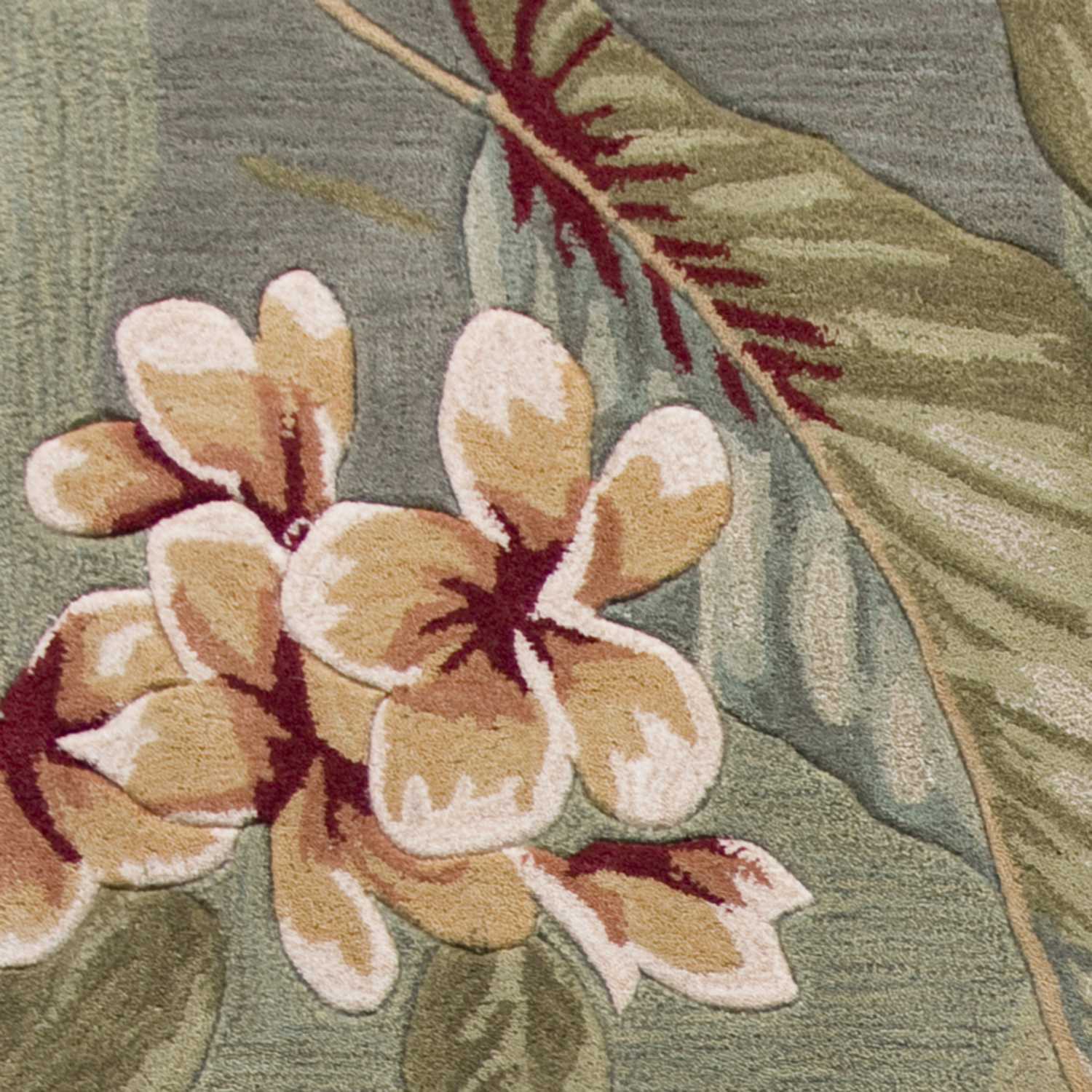 3' x 5' Polyester Blue or Sage Area Rug