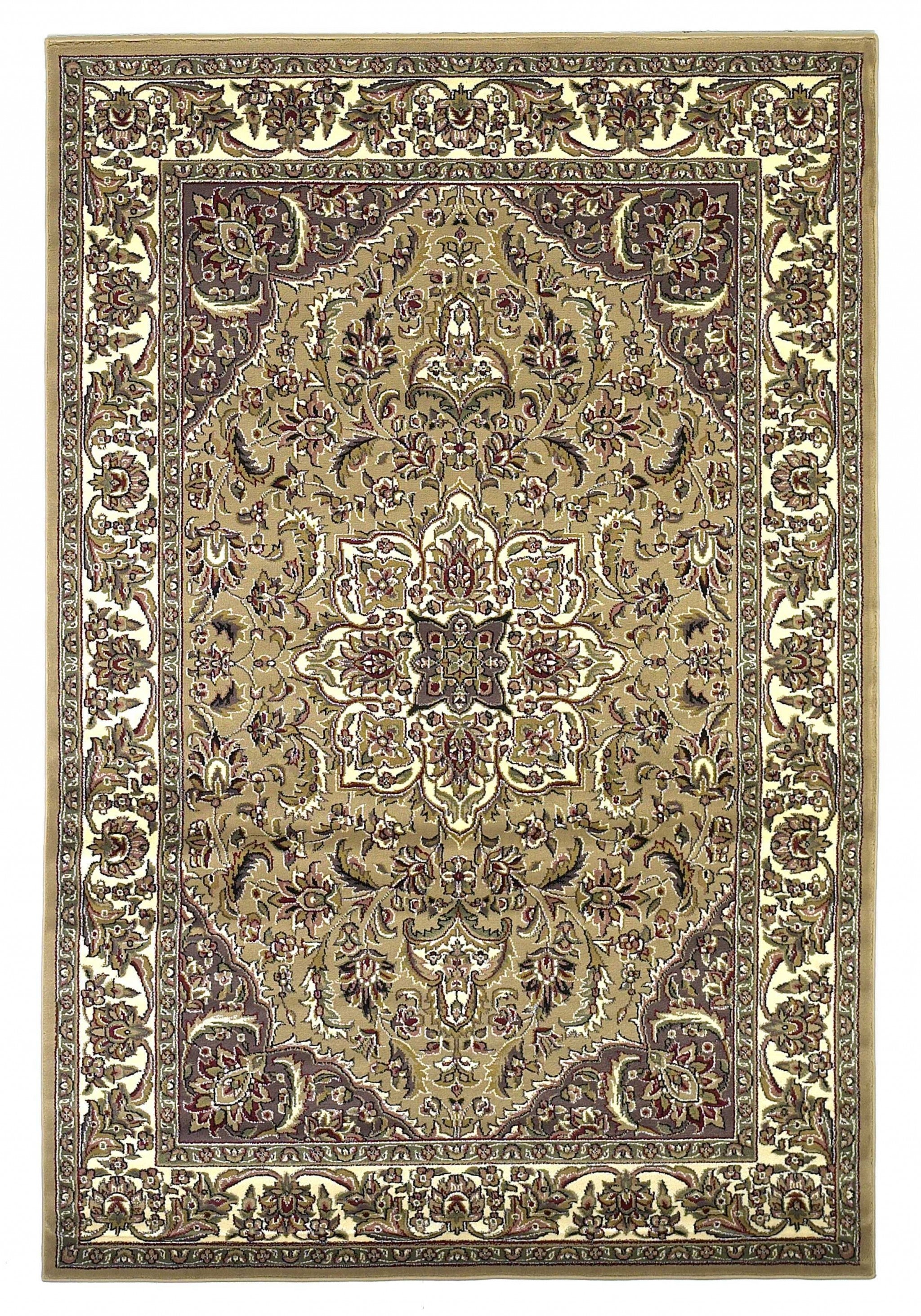 5' x 7' Polypropylene Beige or Ivory Area Rug