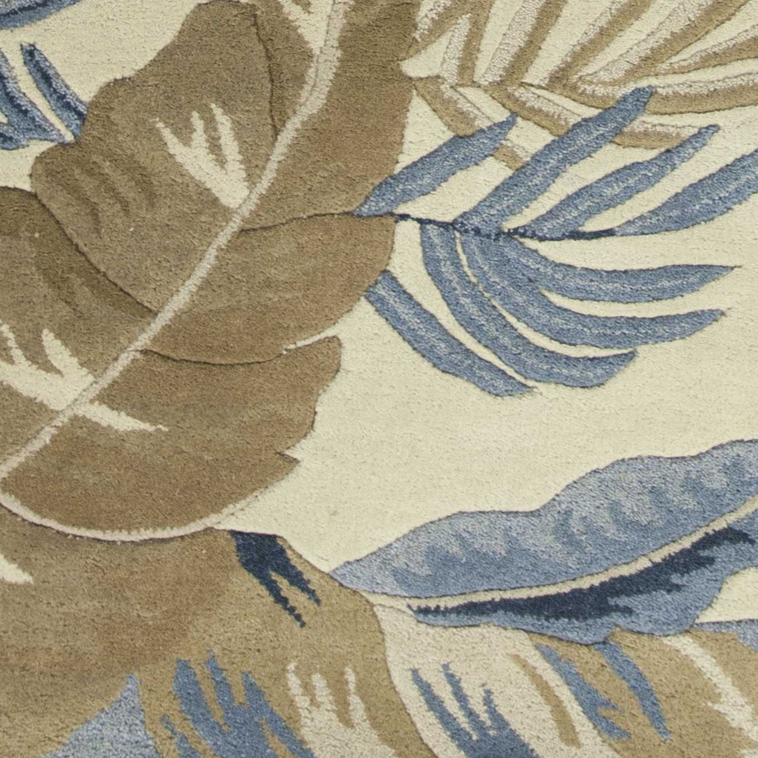 2' x 8' Runner Wool Ivory or Blue Area Rug