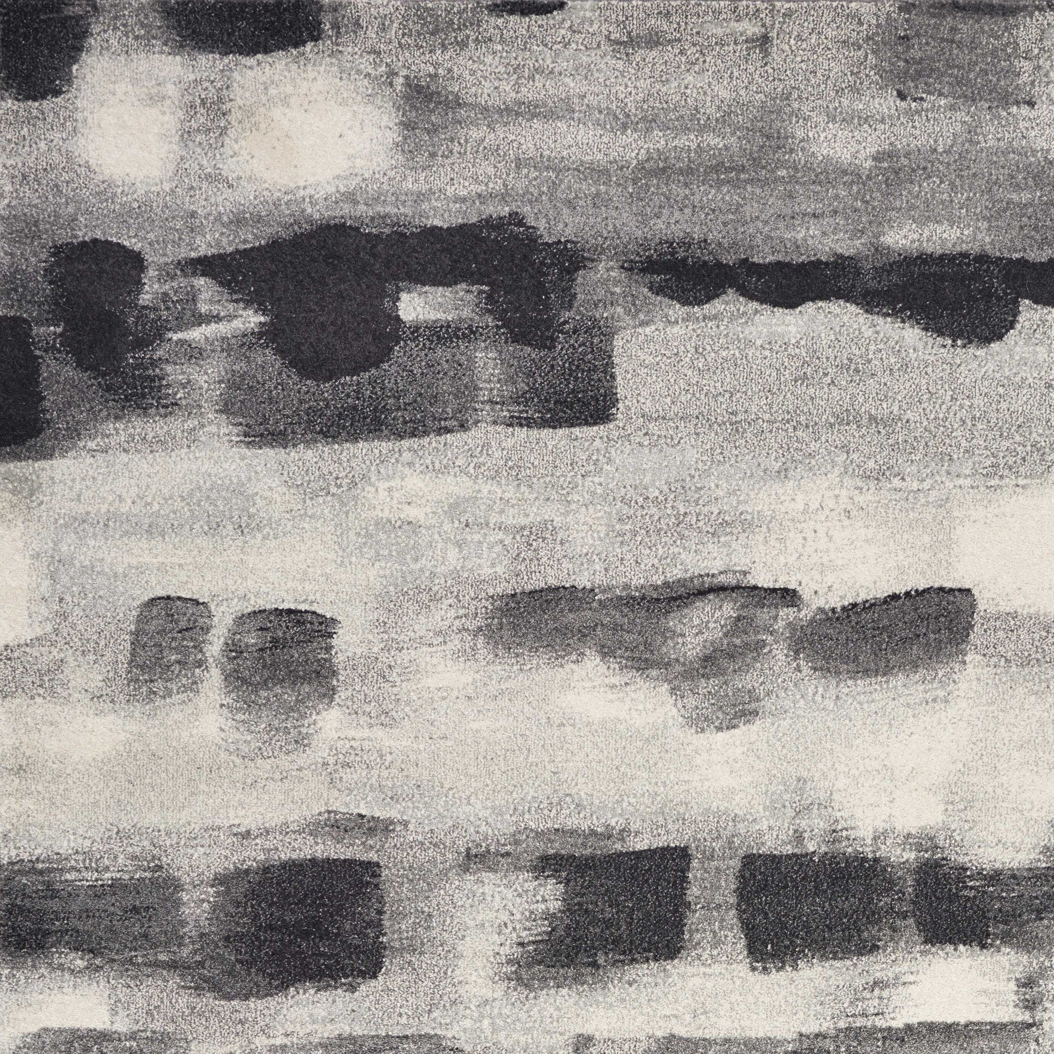 5' x 7'  Polypropylene Grey Area Rug