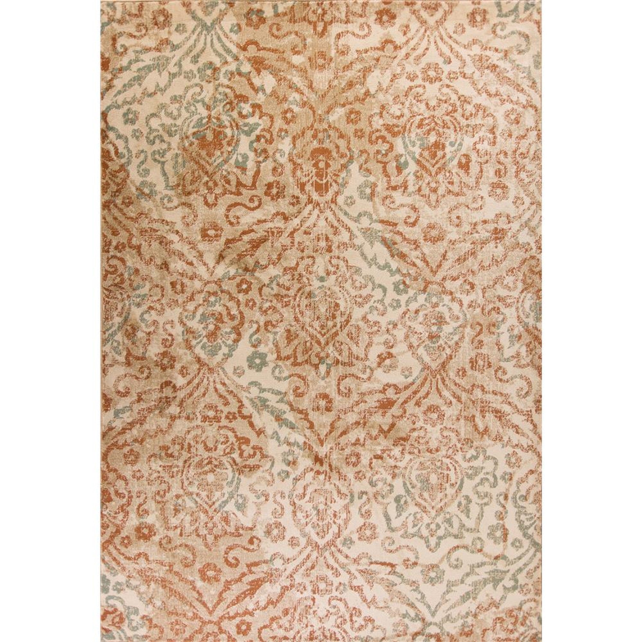 7' Round Polypropylene Sand Area Rug