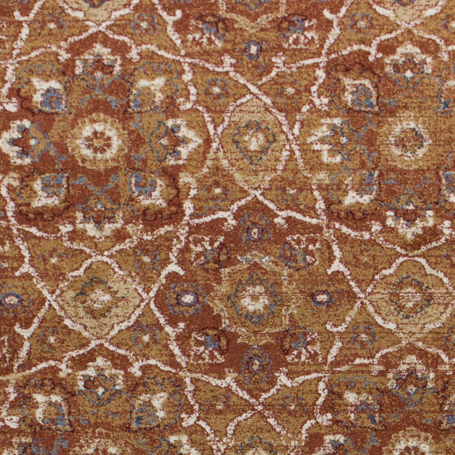 5' x 7'  Polypropylene Rust Area Rug