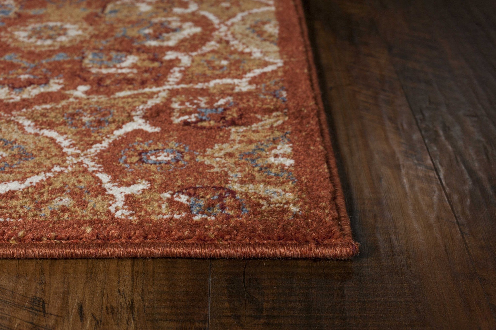 5' x 7'  Polypropylene Rust Area Rug