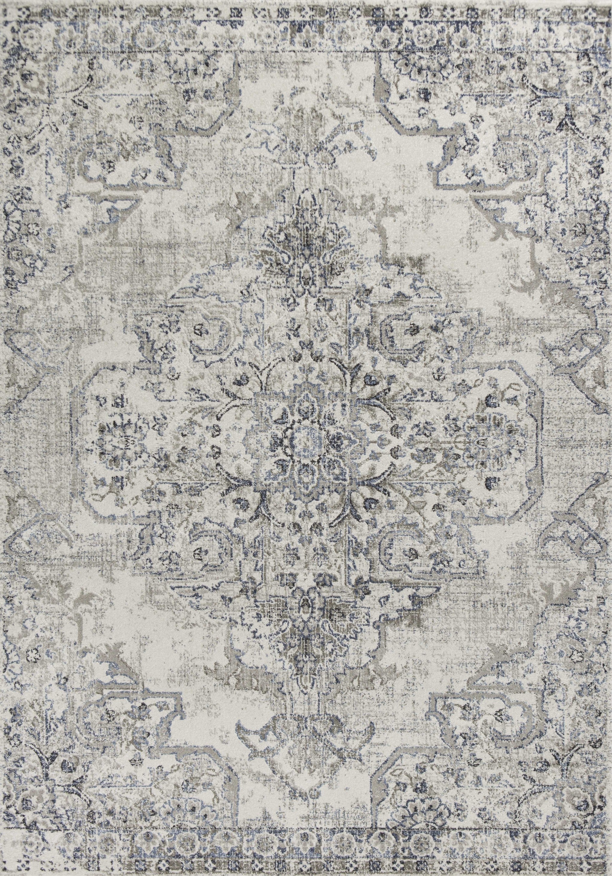 5' x 7'  Polypropylene Ivory or Grey Area Rug