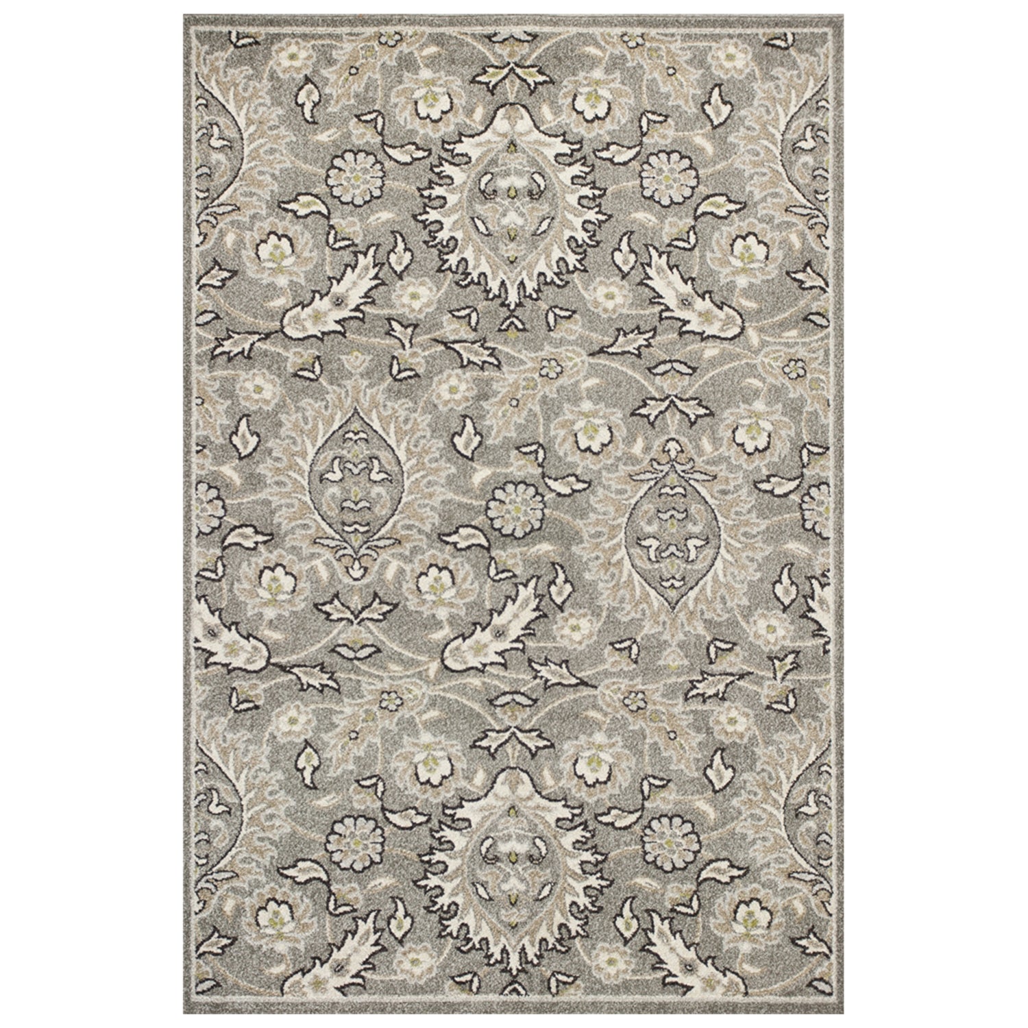 6' x 9'  UV treated Polypropylene Grey Area Rug