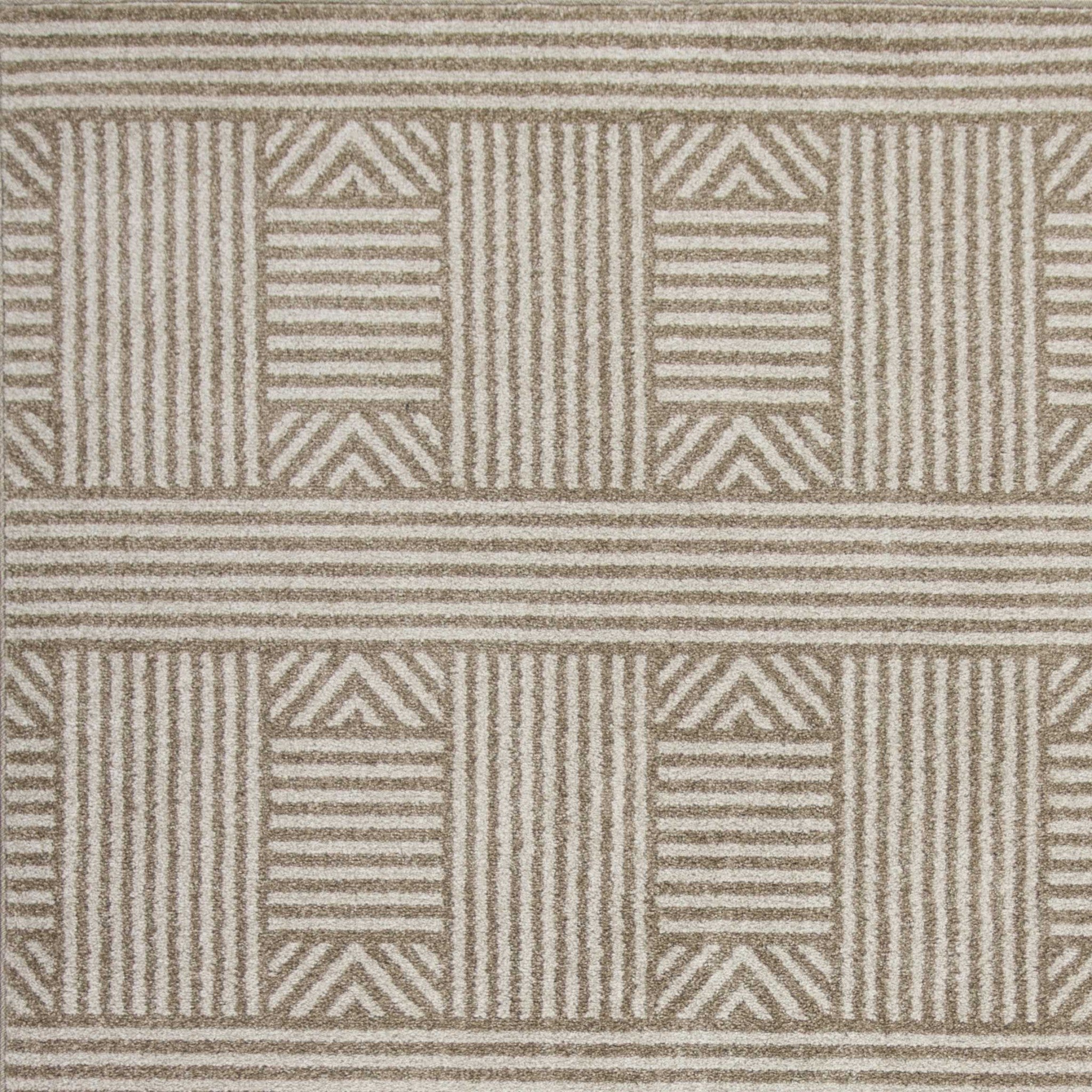 6' x 9'  UV treated Polypropylene Beige Area Rug