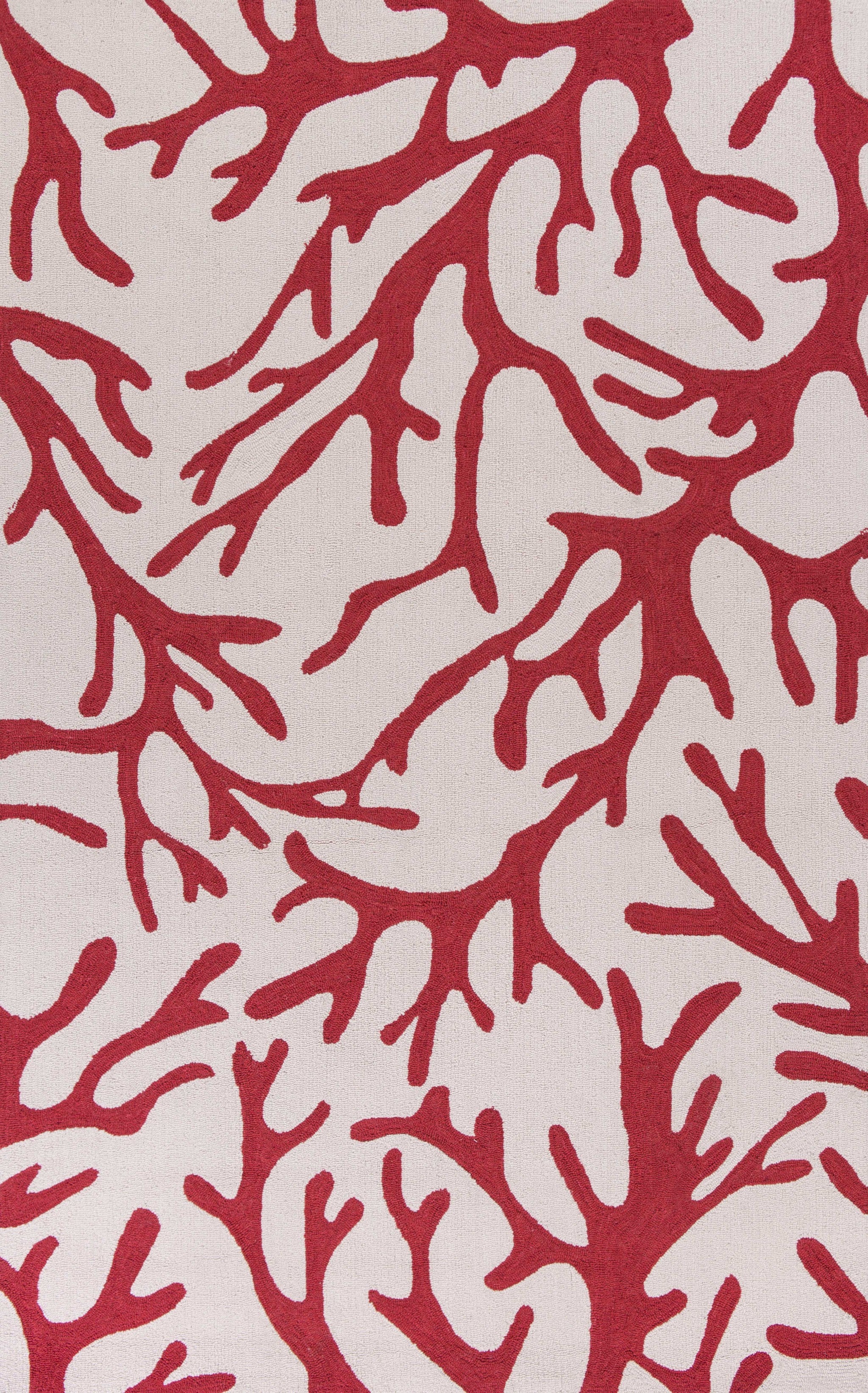 5' x 7' 6" Polyester Ivory or Rust Area Rug