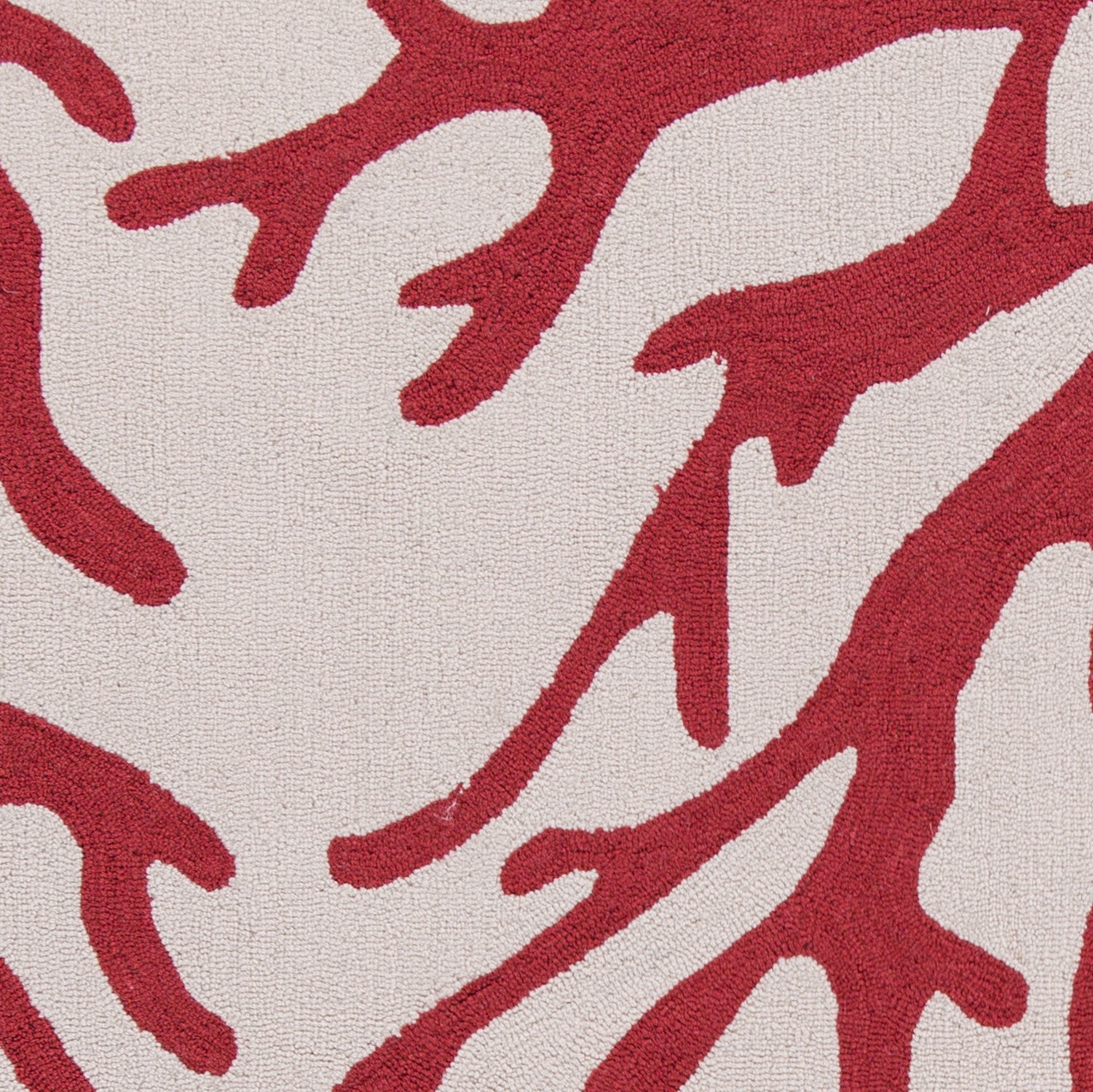 5' x 7' 6" Polyester Ivory or Rust Area Rug