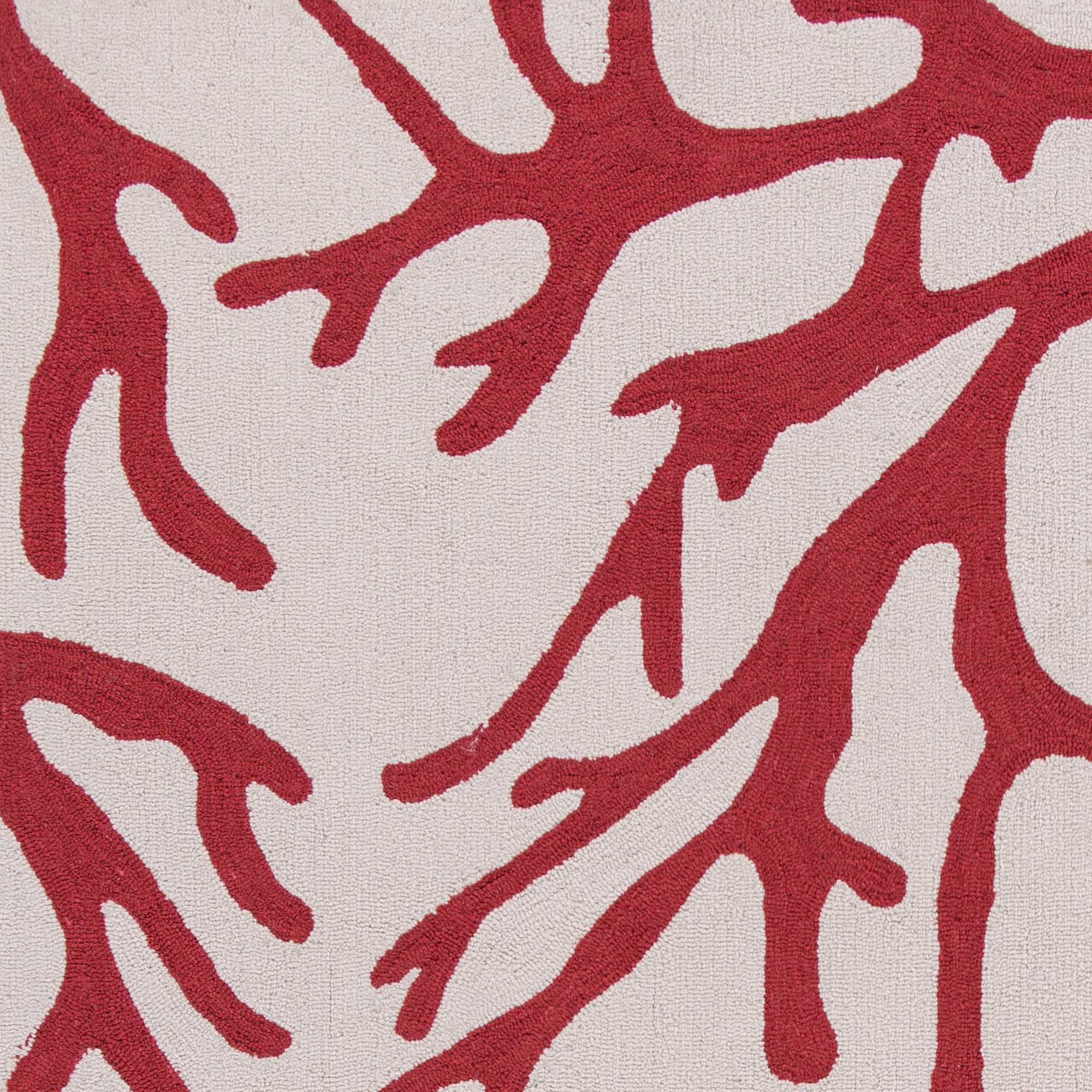 5' x 7' 6" Polyester Ivory or Rust Area Rug