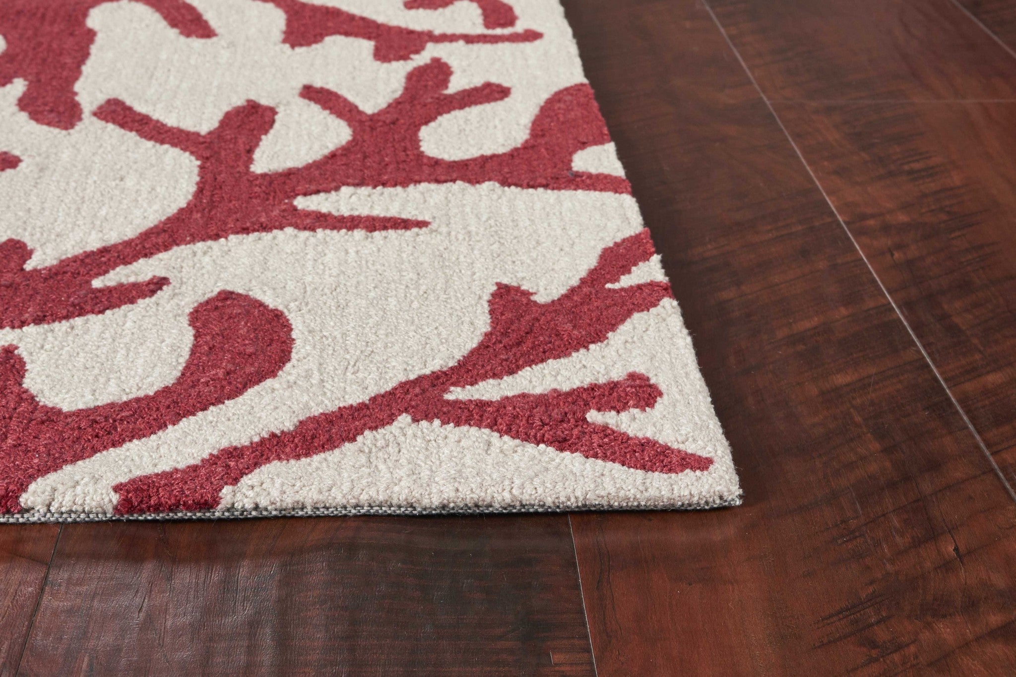 5' x 7' 6" Polyester Ivory or Rust Area Rug