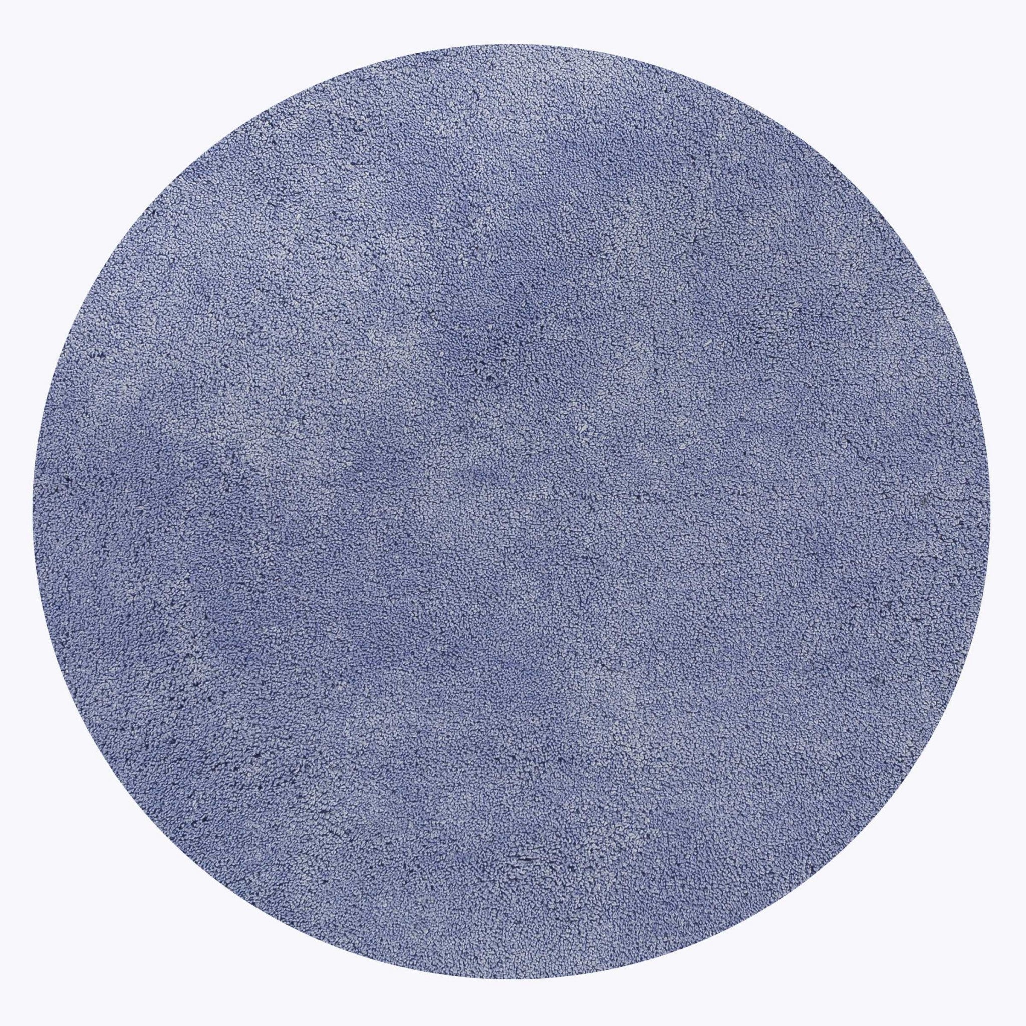 6' Round  Polyester Purple Area Rug