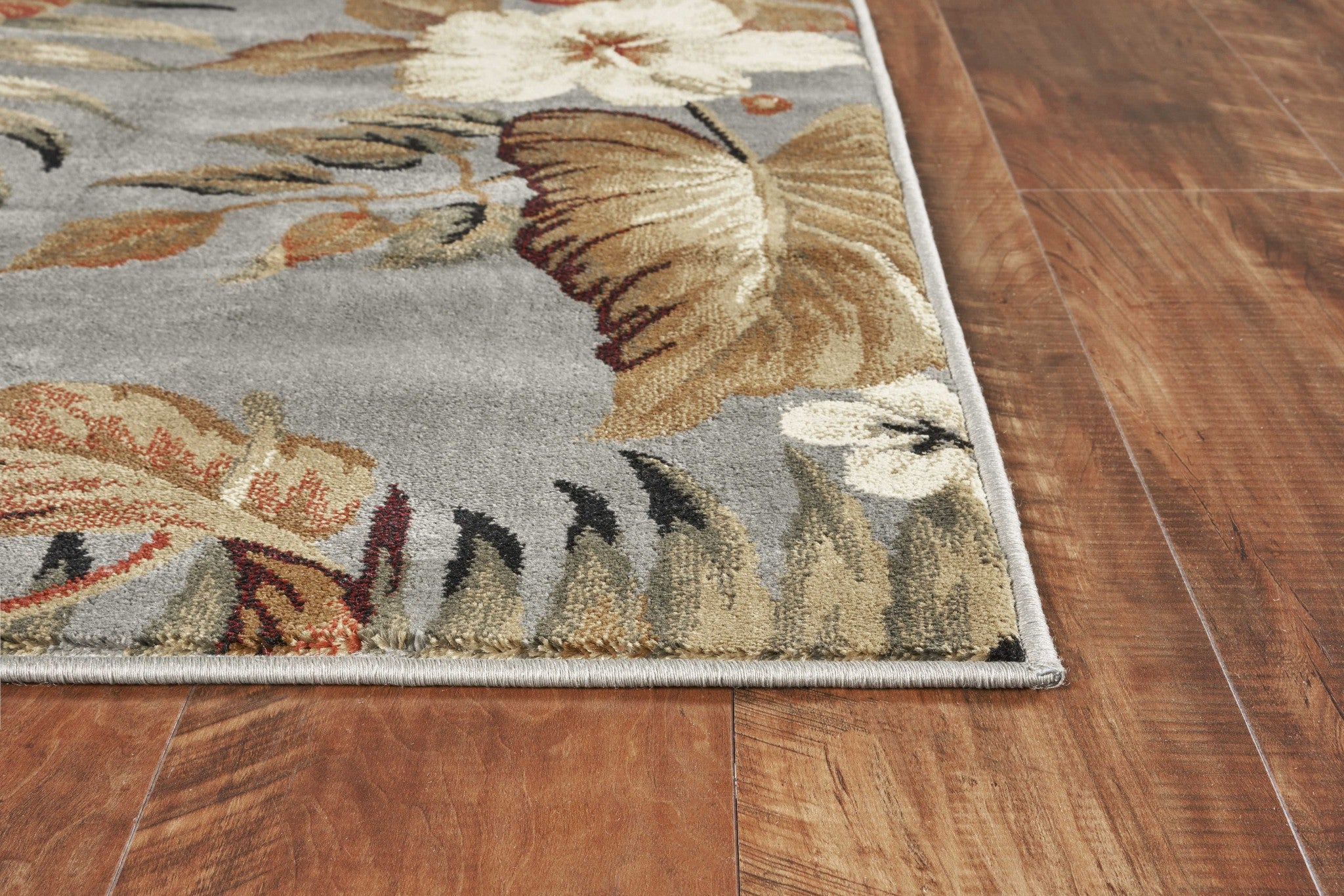 7' Round  Polypropylene Slate Blue Area Rug