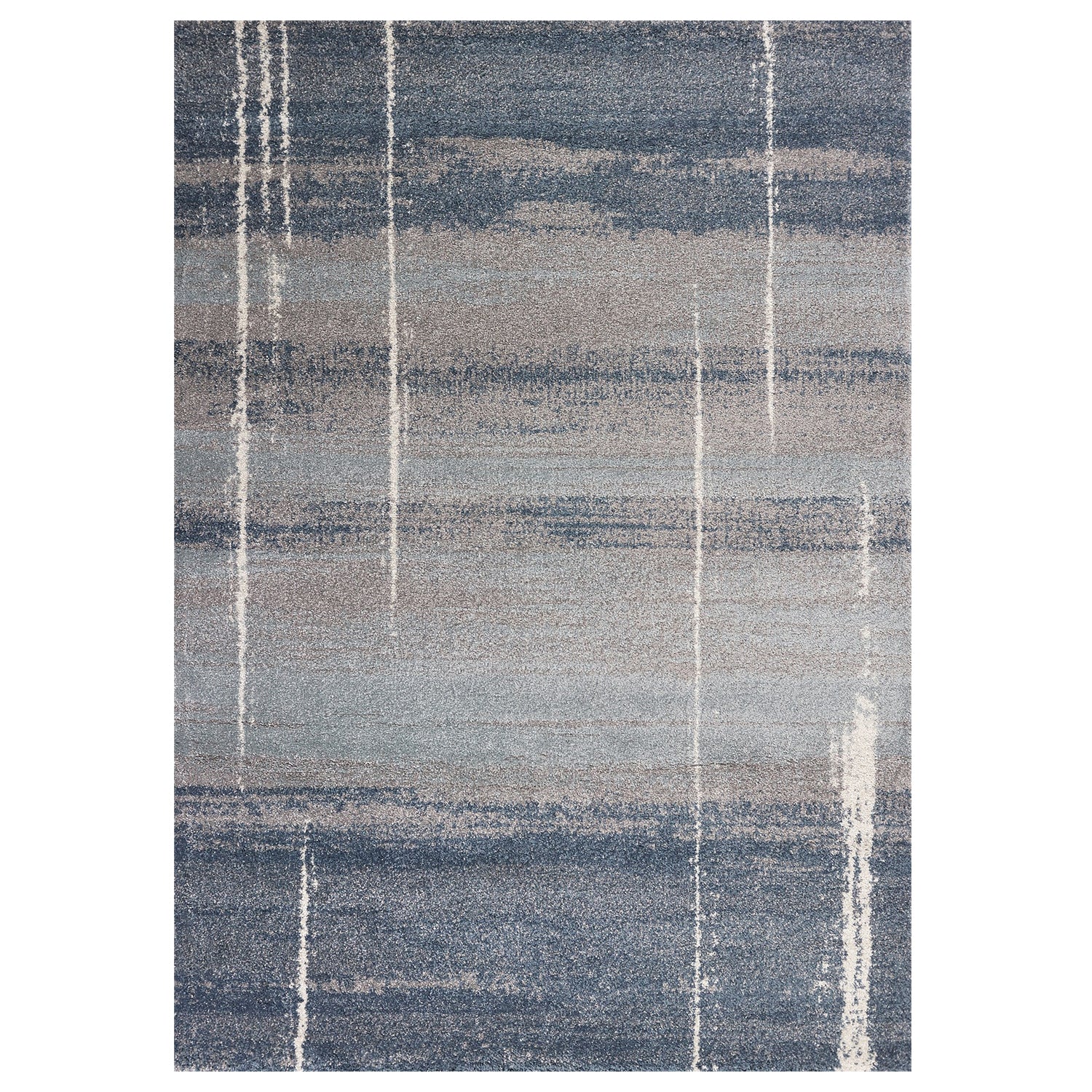 5' x 7'  Ft Polypropylene Blue Area Rug