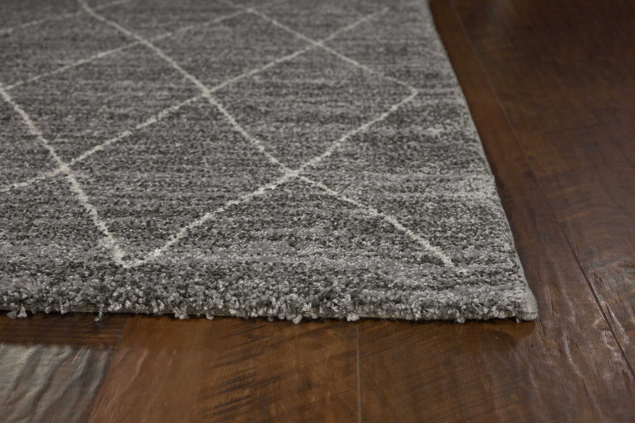 5' x 7'  Ft Polypropylene Grey Area Rug