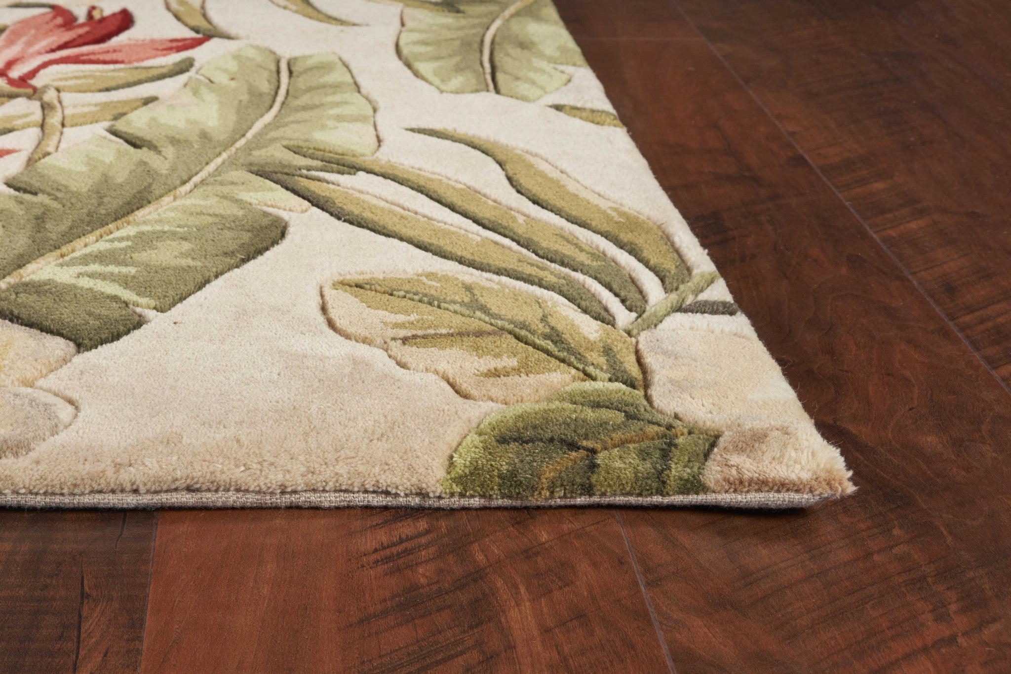 3' x 5' Wool Ivory  Area Rug