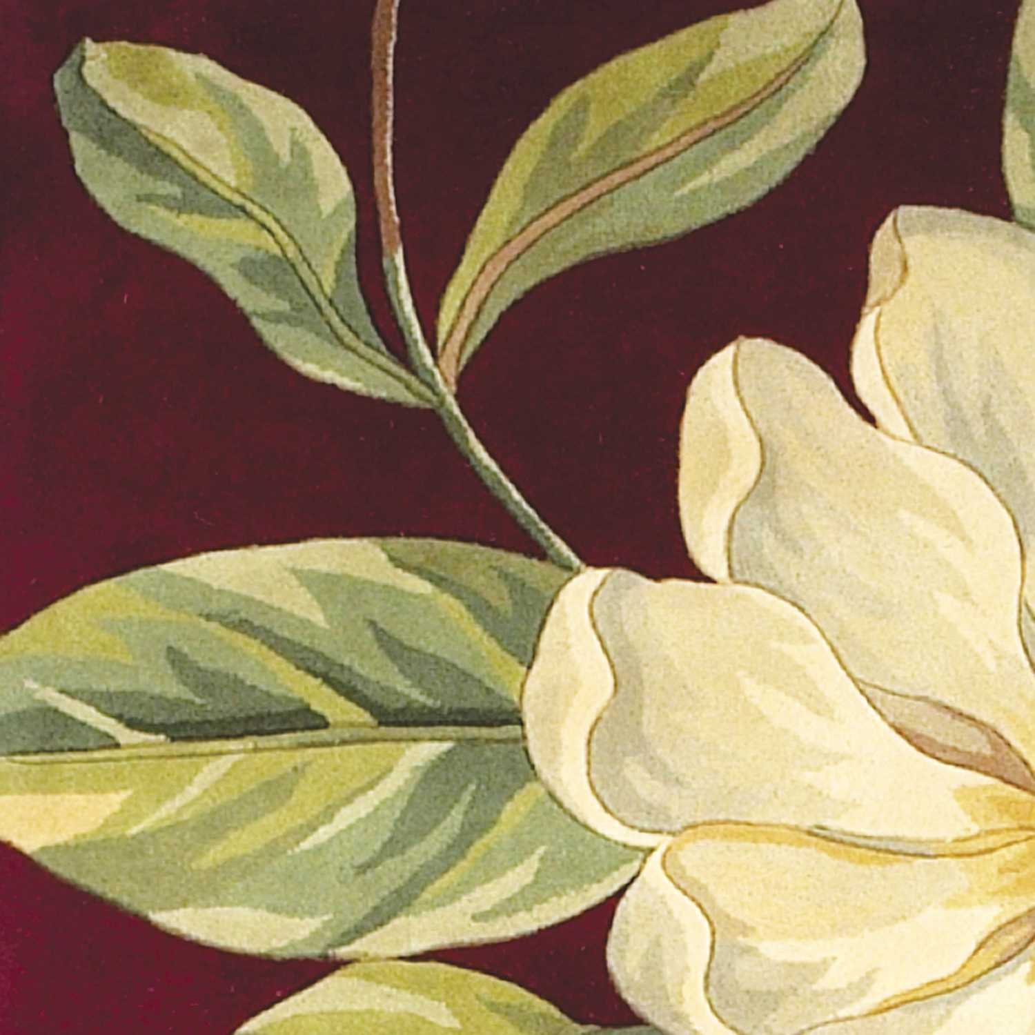 3' x 5' Wool Red Area Rug