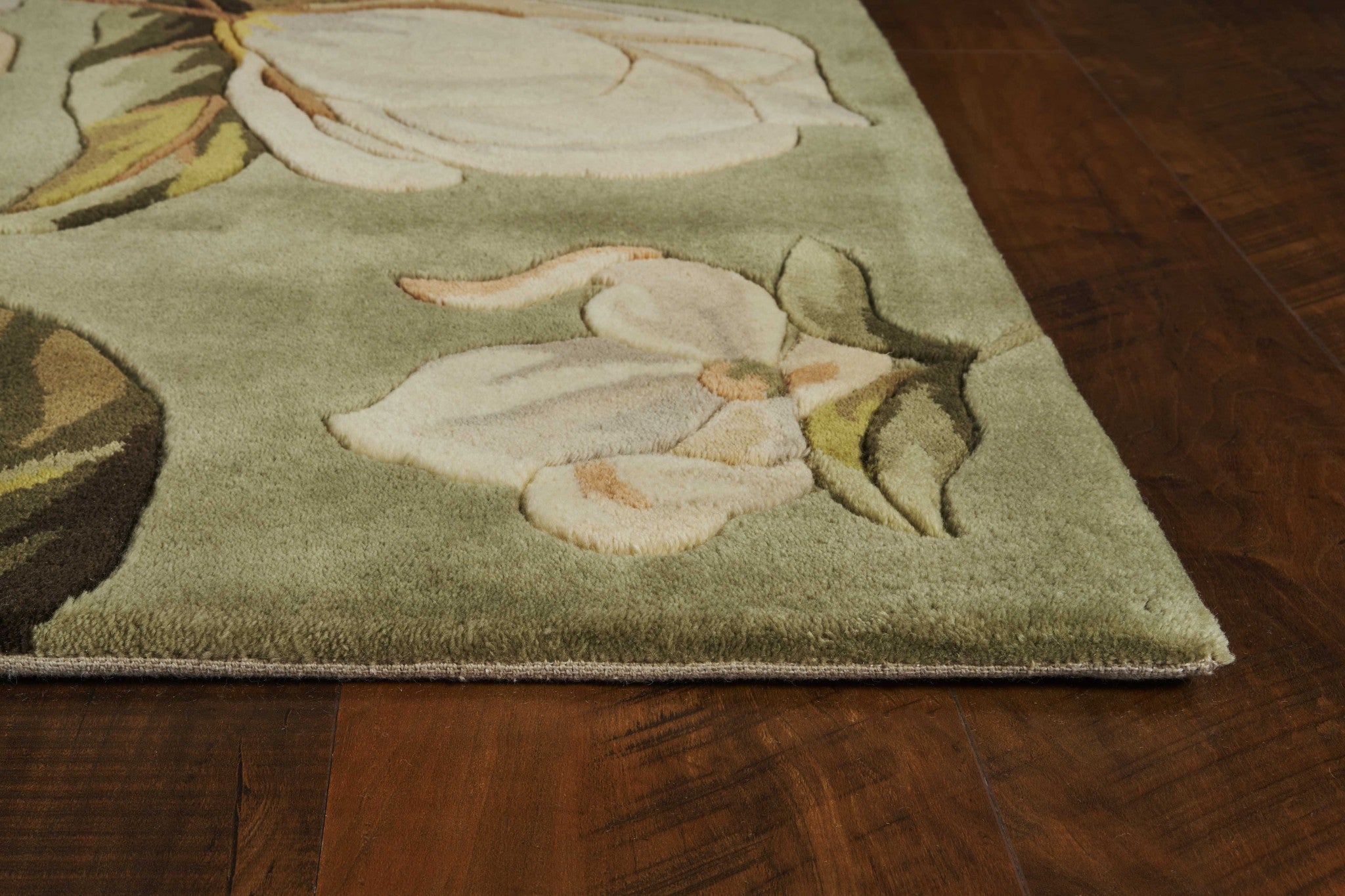 3' x 5' Wool Sage Area Rug