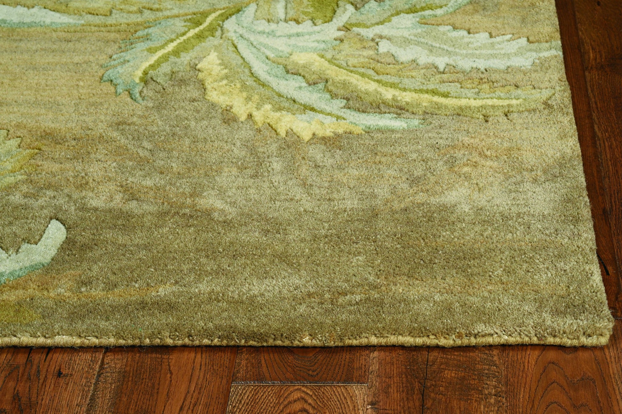 3' x 6'  Wool Moss Area Rug