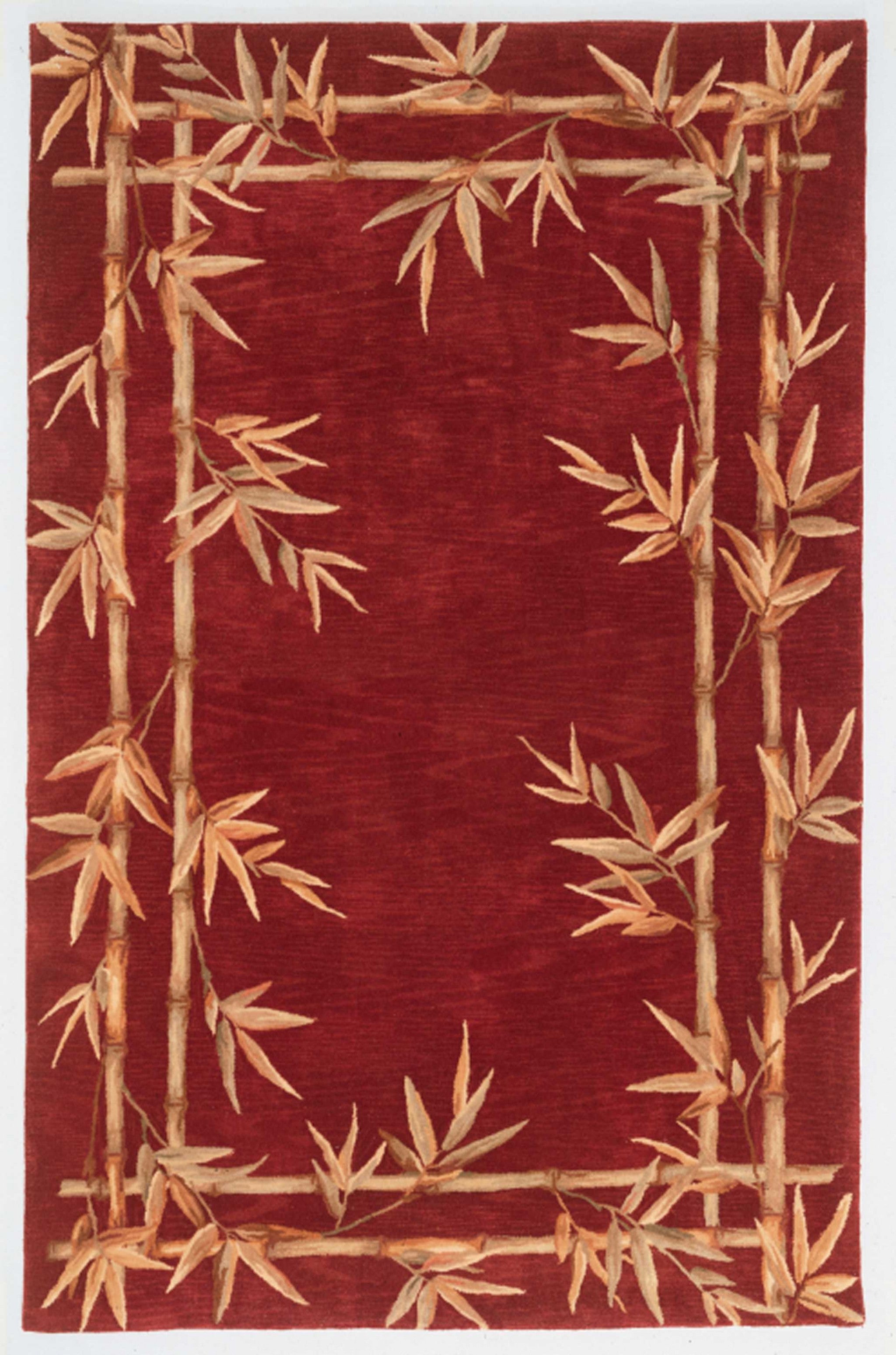 3' x 6'  Wool Red Area Rug