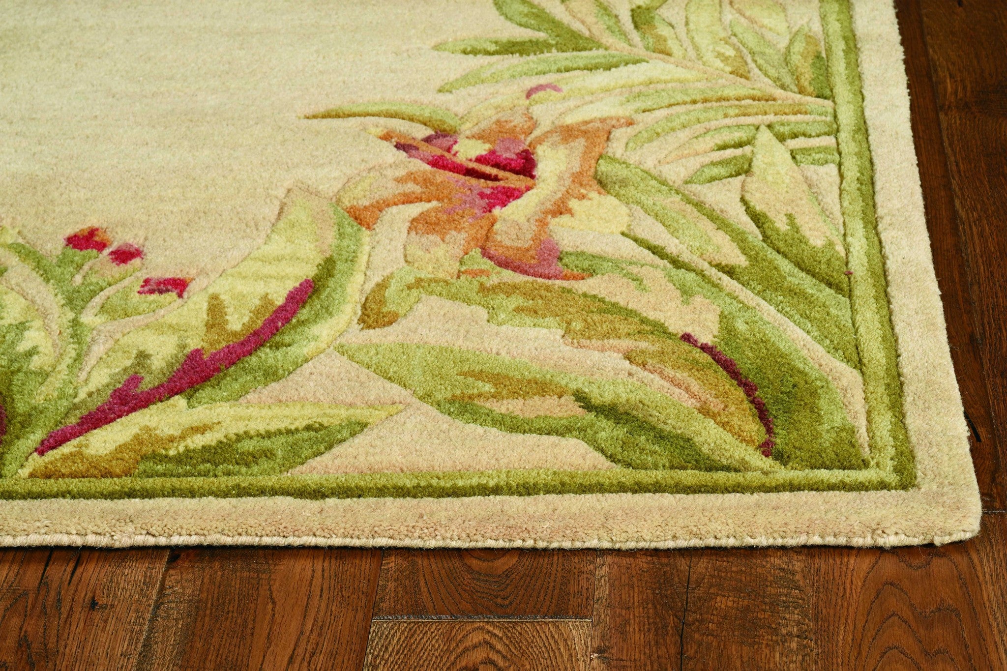 3 x 6  Wool Ivory  Area Rug