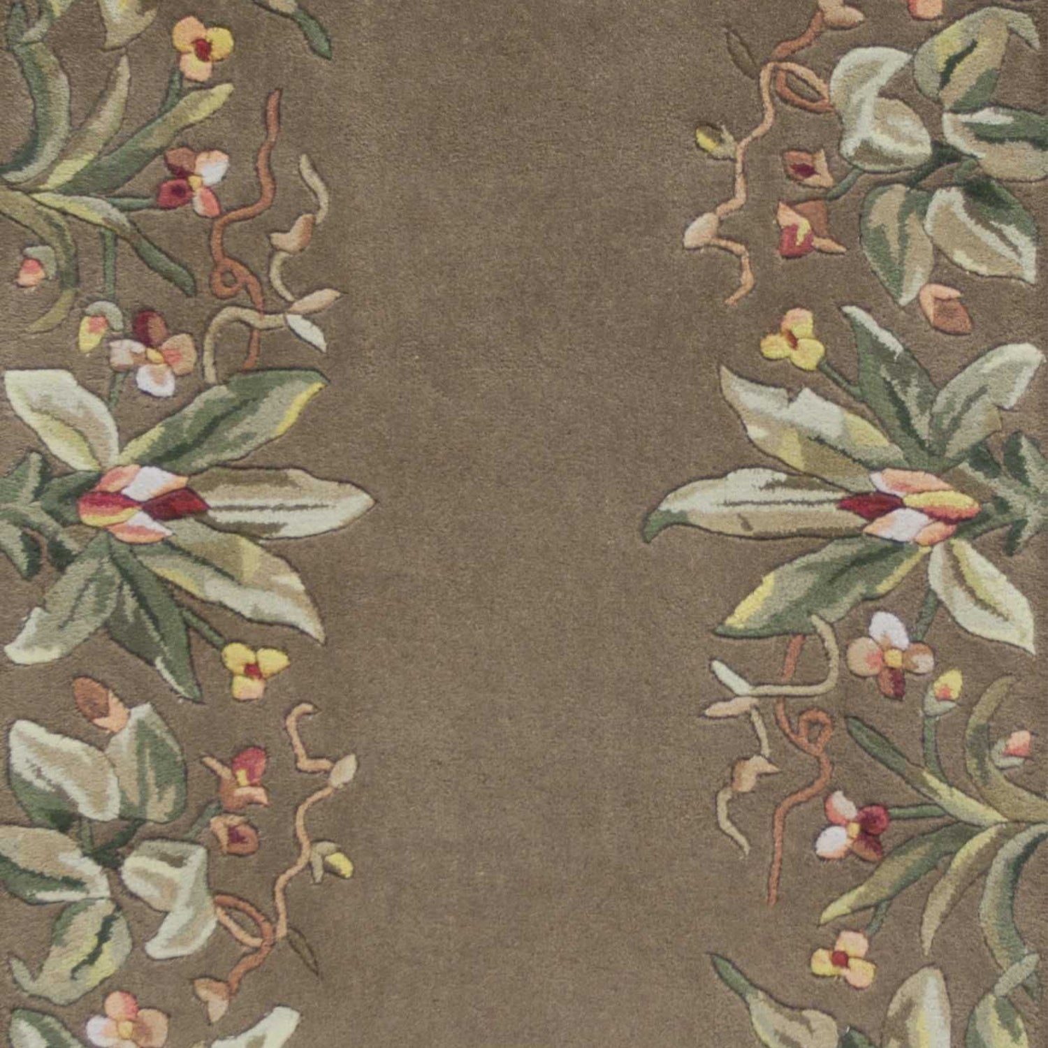 2' x 8'  Runner Wool Taupe Area Rug