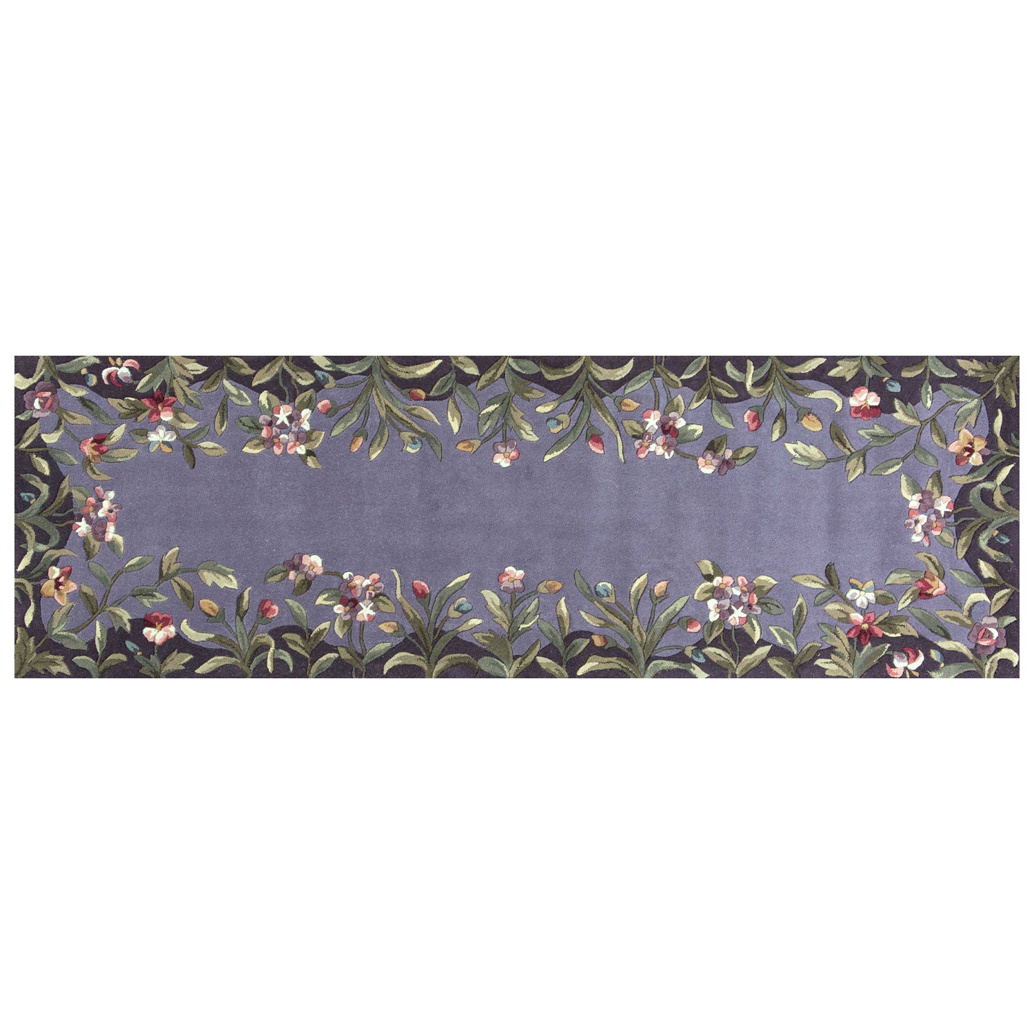 2' x 8'  Runner Wool Lavender Area Rug