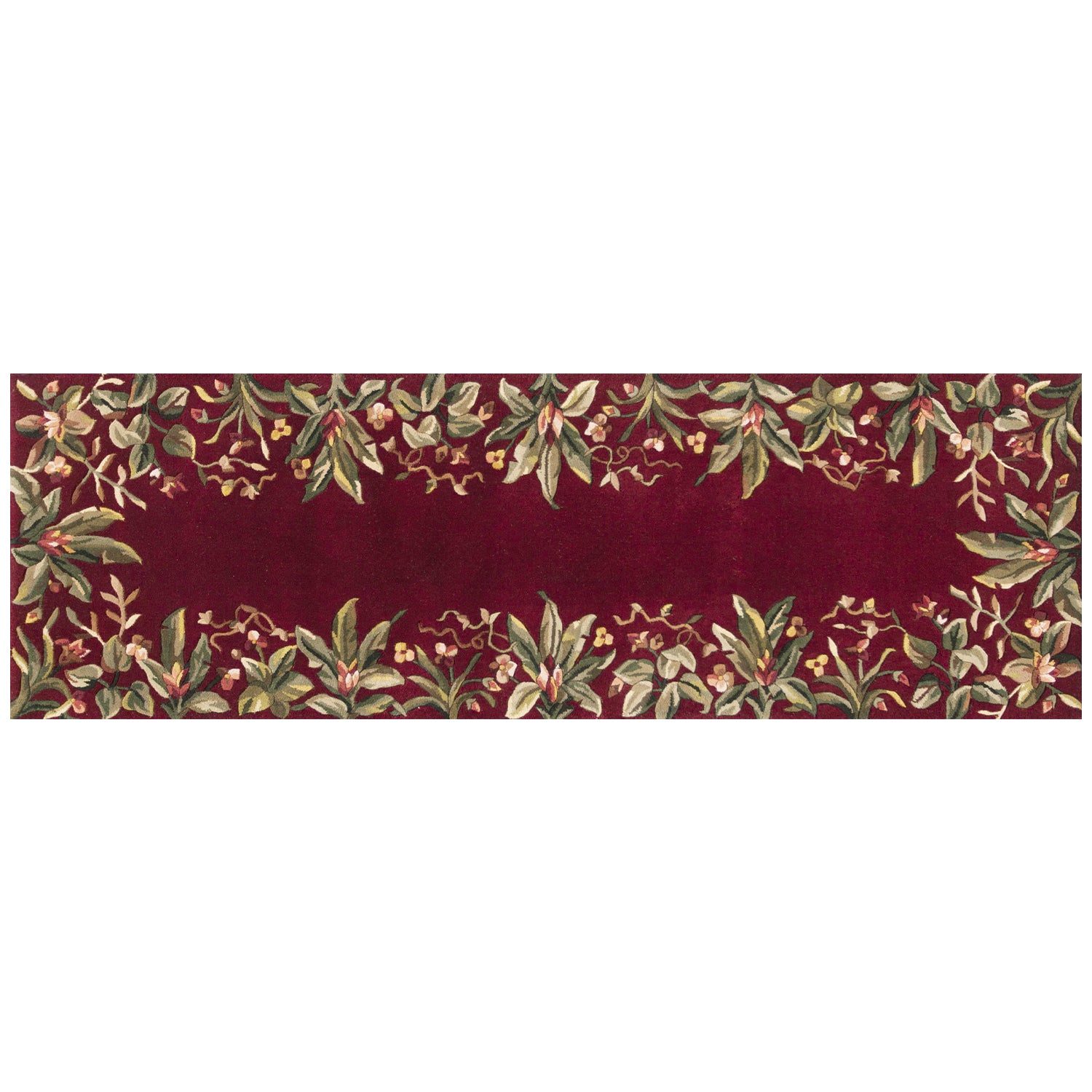 2' x 8'  Runner Wool Ruby Area Rug
