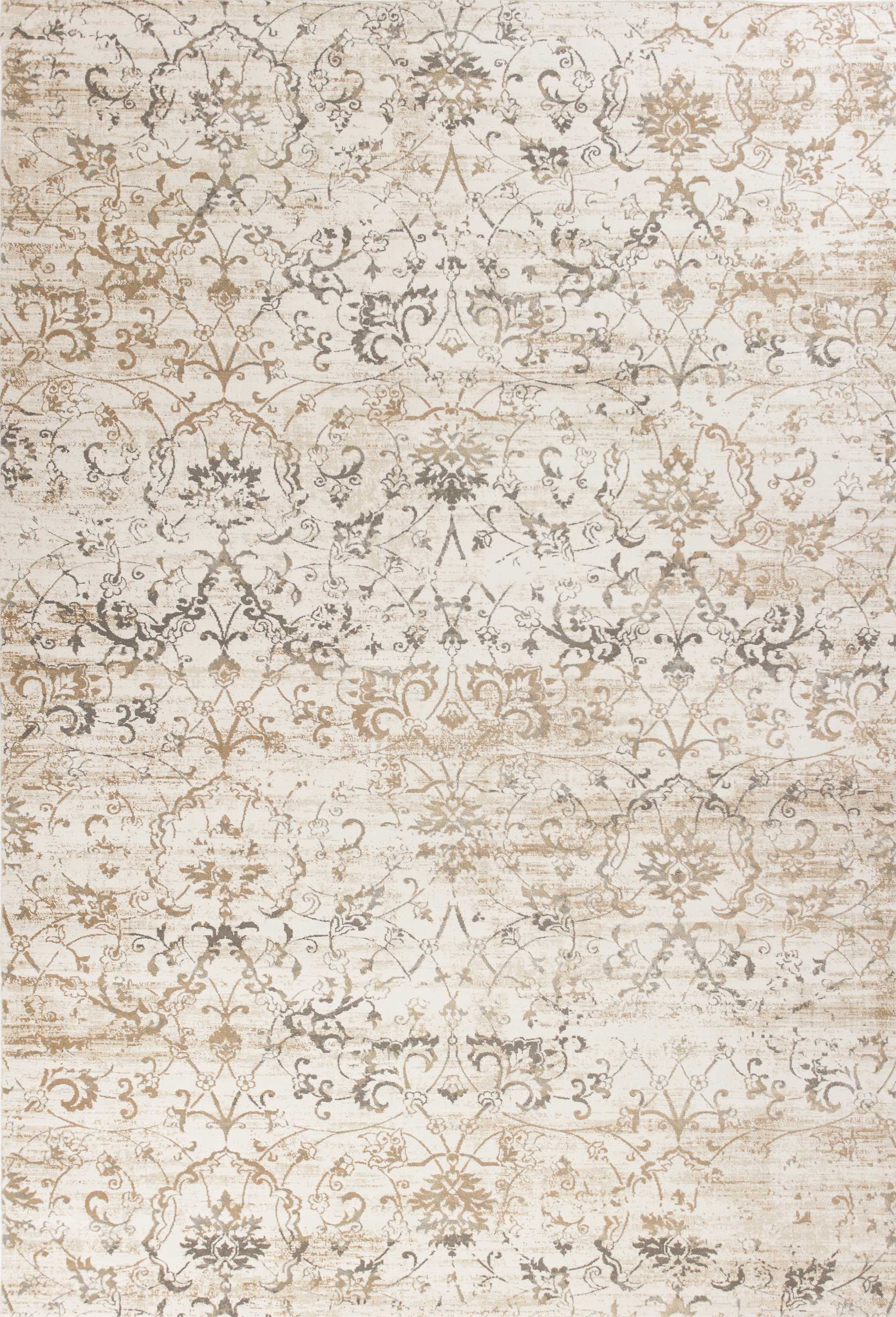 5' x 7'  Polypropylene Beige Area Rug